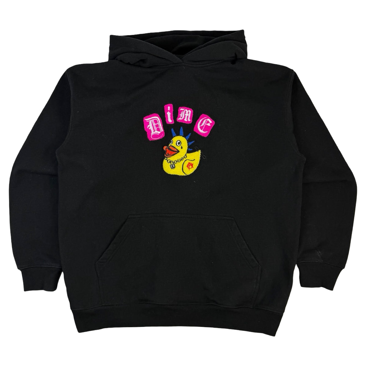 Dime MTL Rebel Chenille Hoodie Black