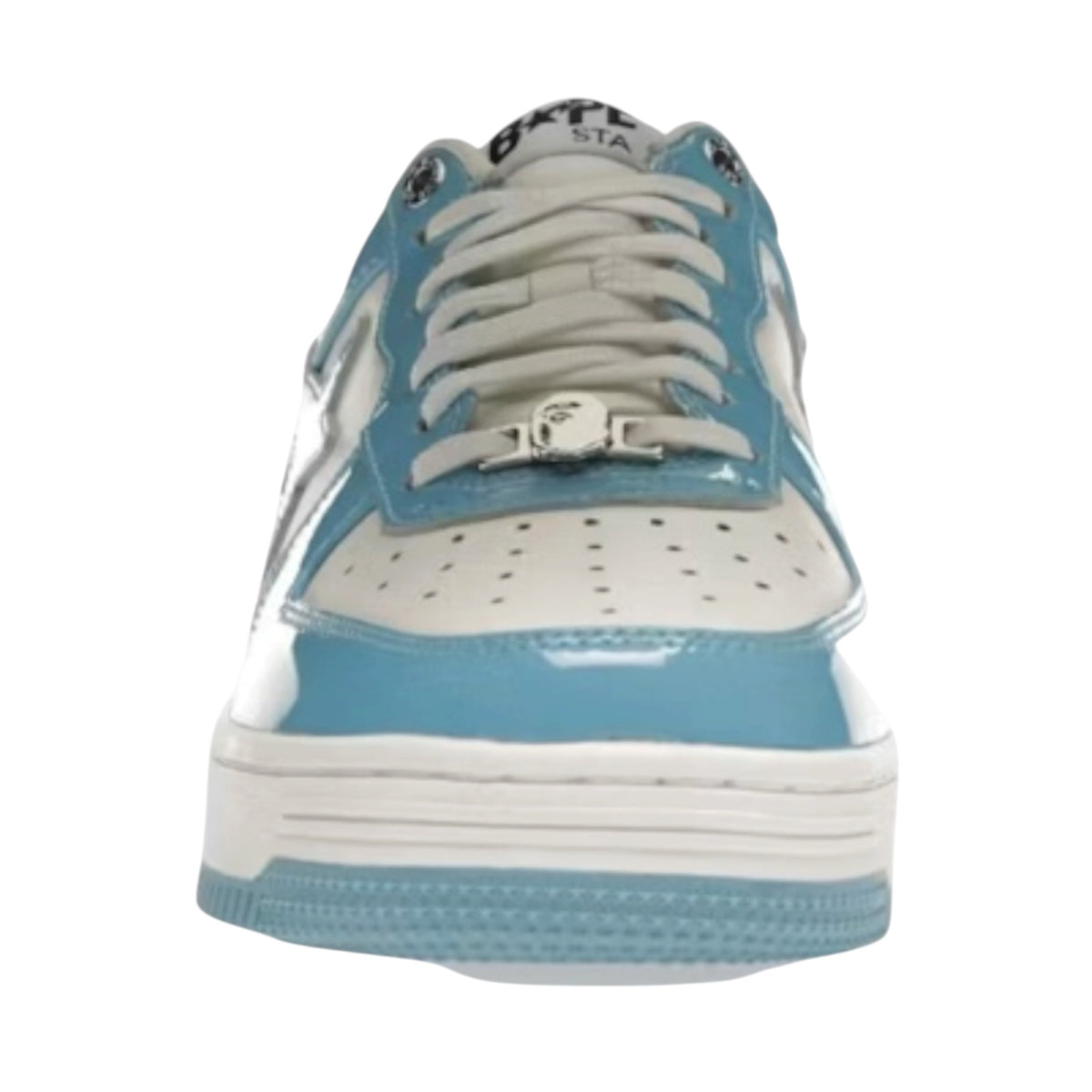 A Bathing Ape Bape Sta Patent Leather Blue White