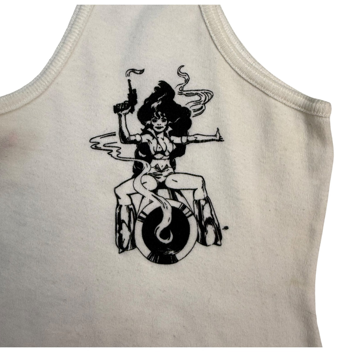 (W) Vintage Cannon Anny Tank Top White