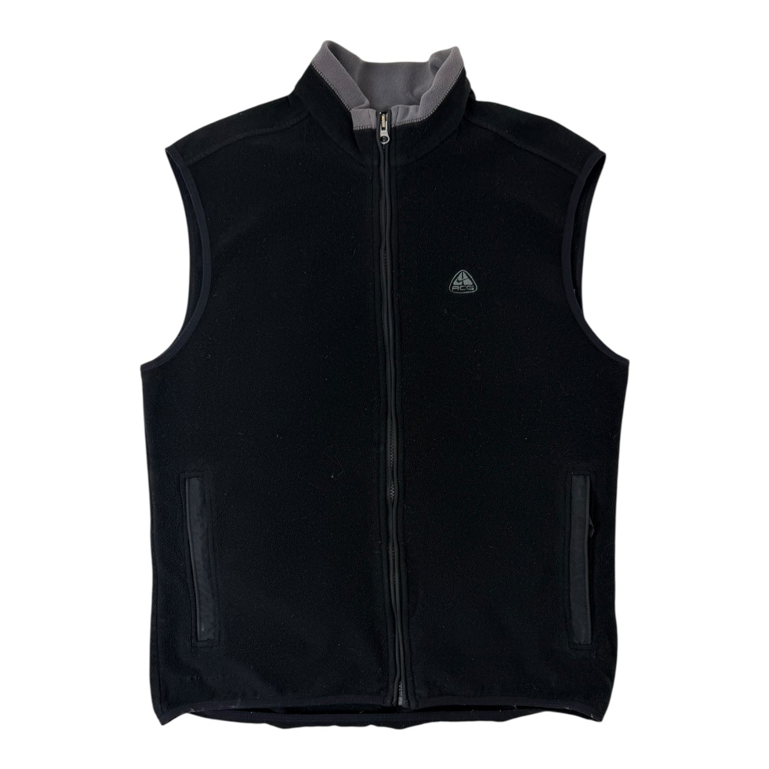 Vintage Nike ACG Thermal-Fit Fleece Vest Black