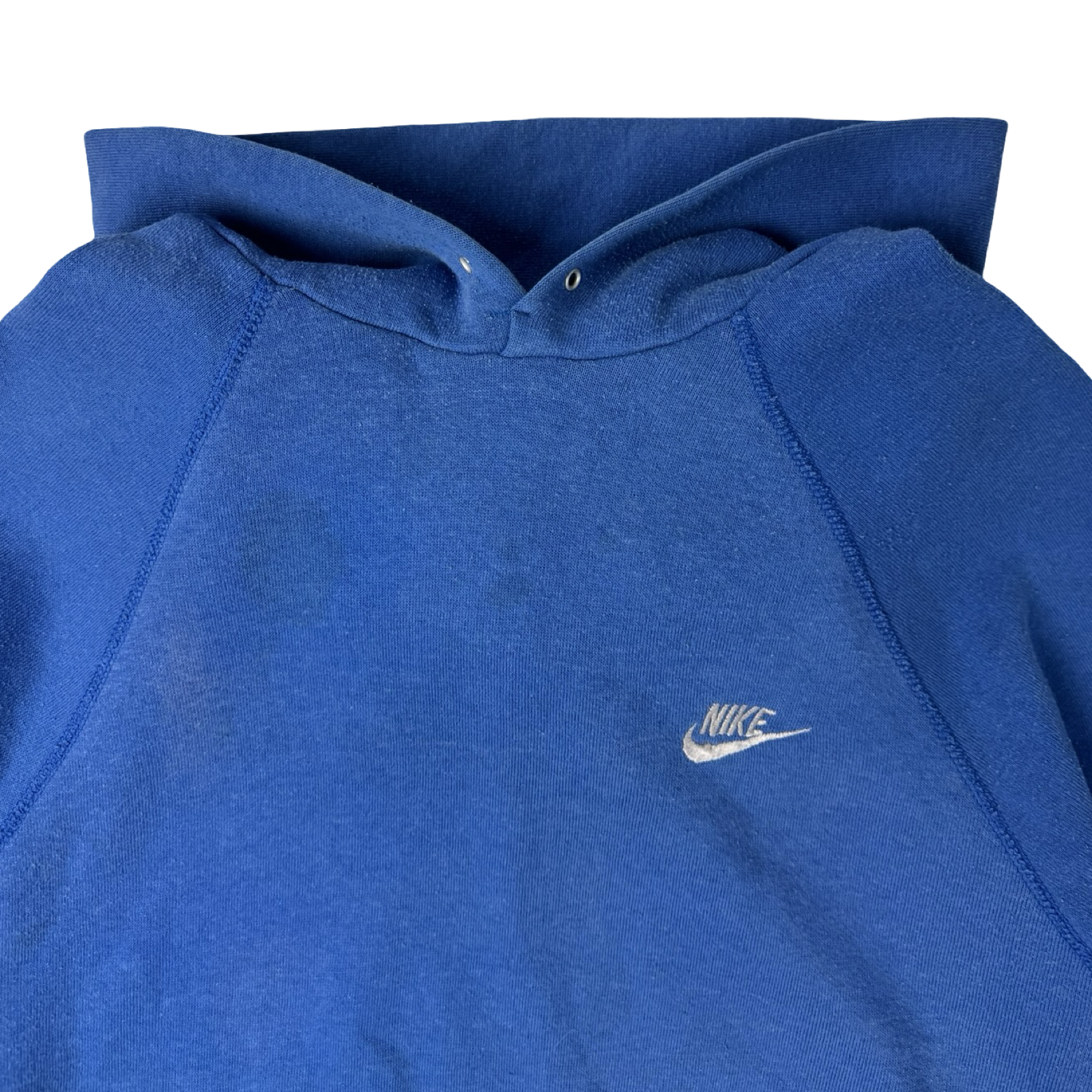 Vintage 80s Nike Raglan Sleeve Hoodie Blue