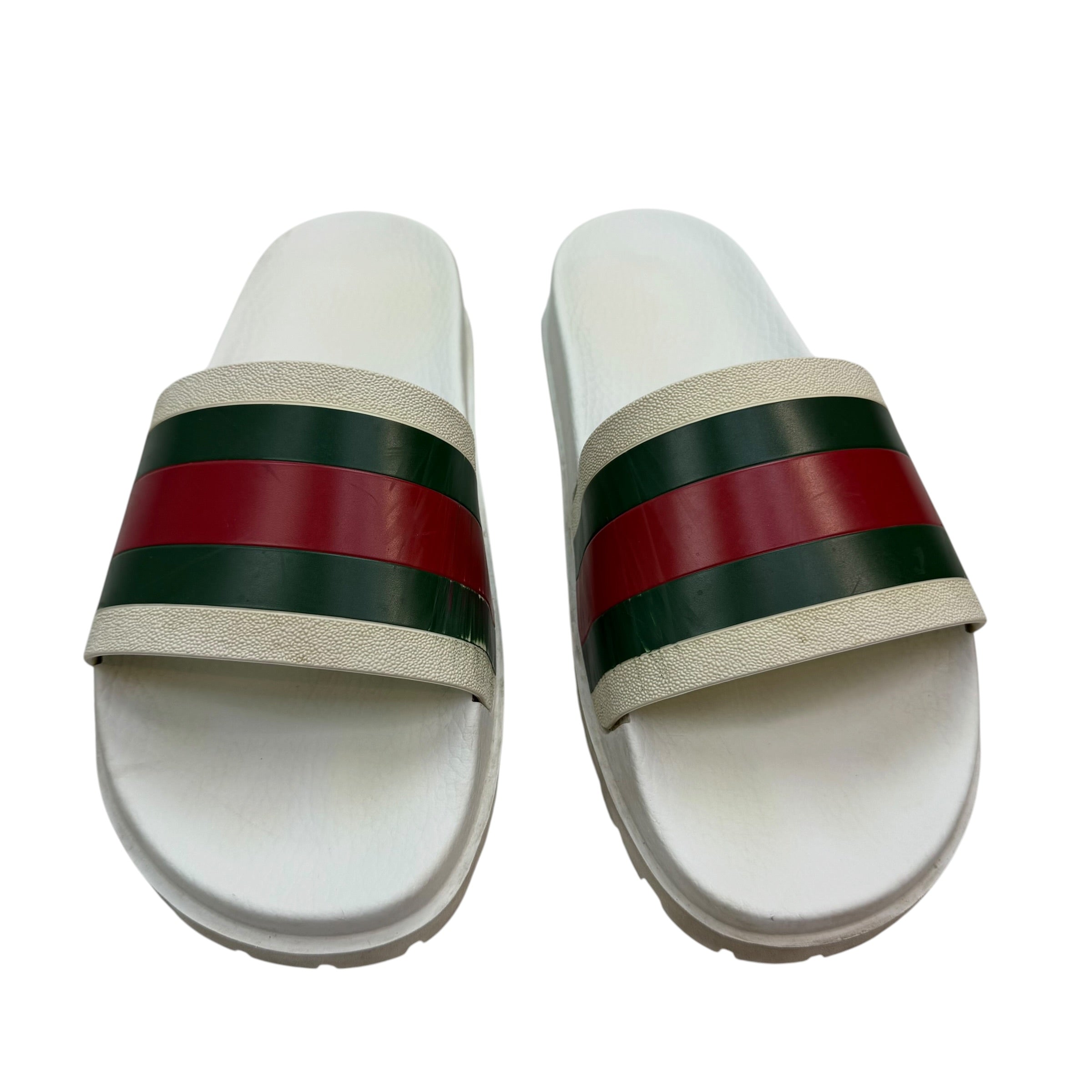Gucci Web Slide Sandal White (Used)