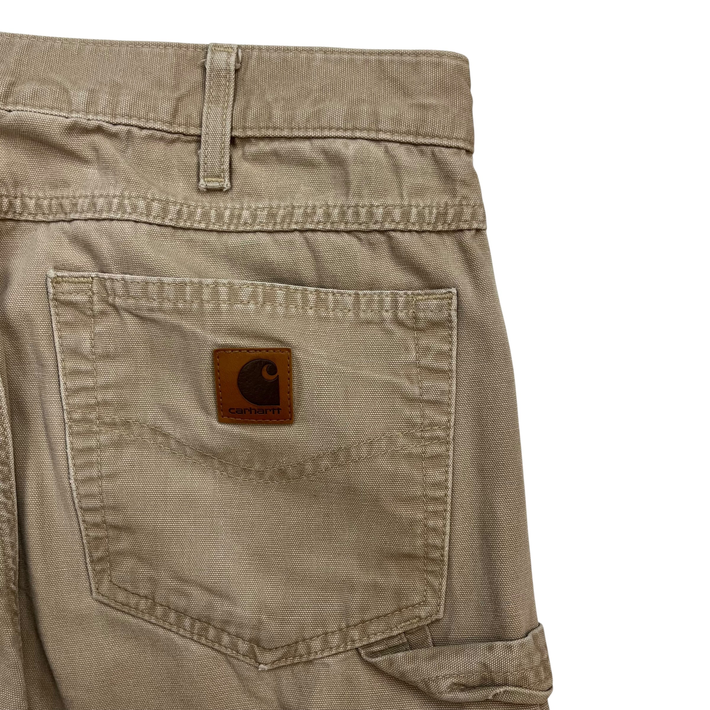 Vintage Carhartt Dungaree Pants Beige