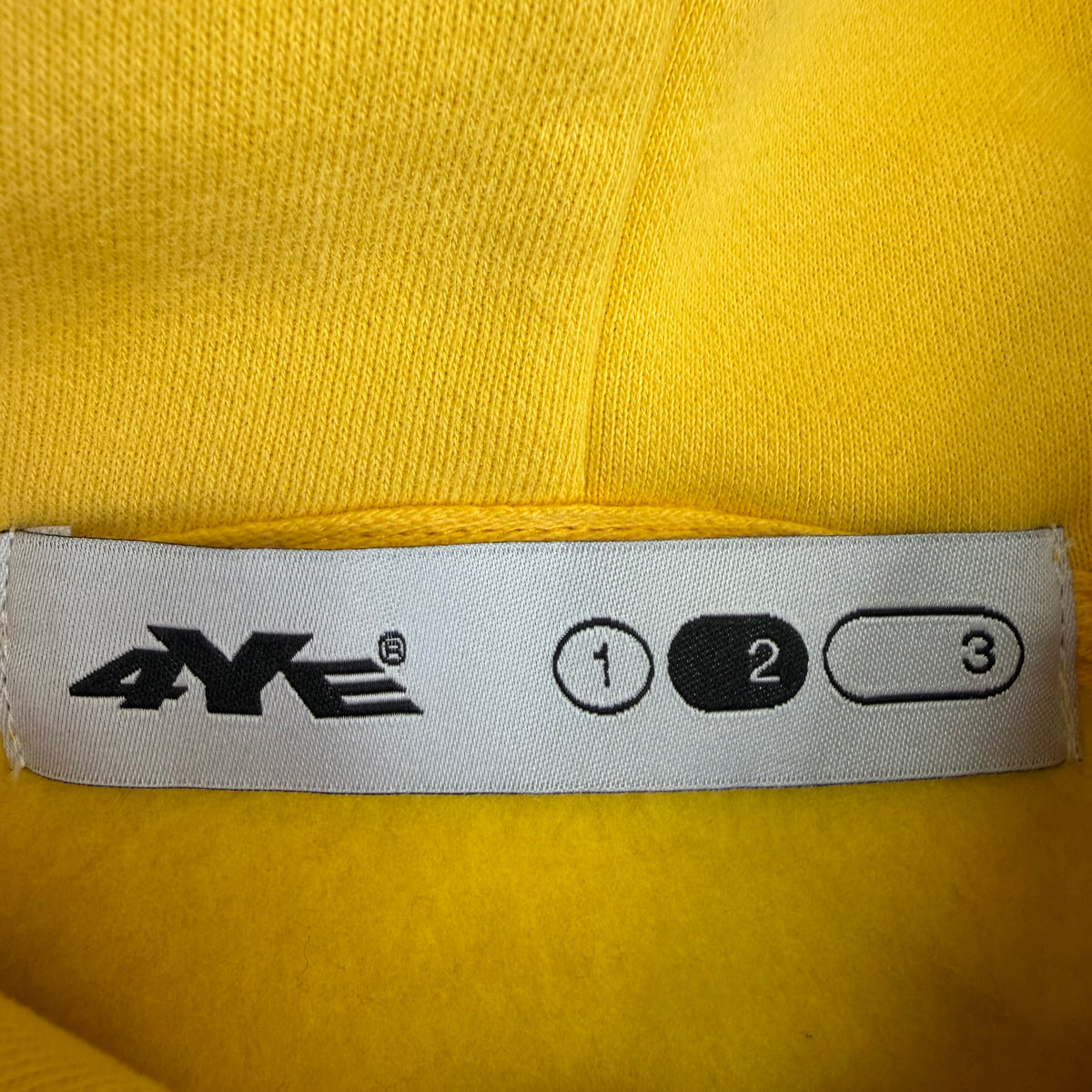 4YE Fela Zip Up Script Hoodie Yellow