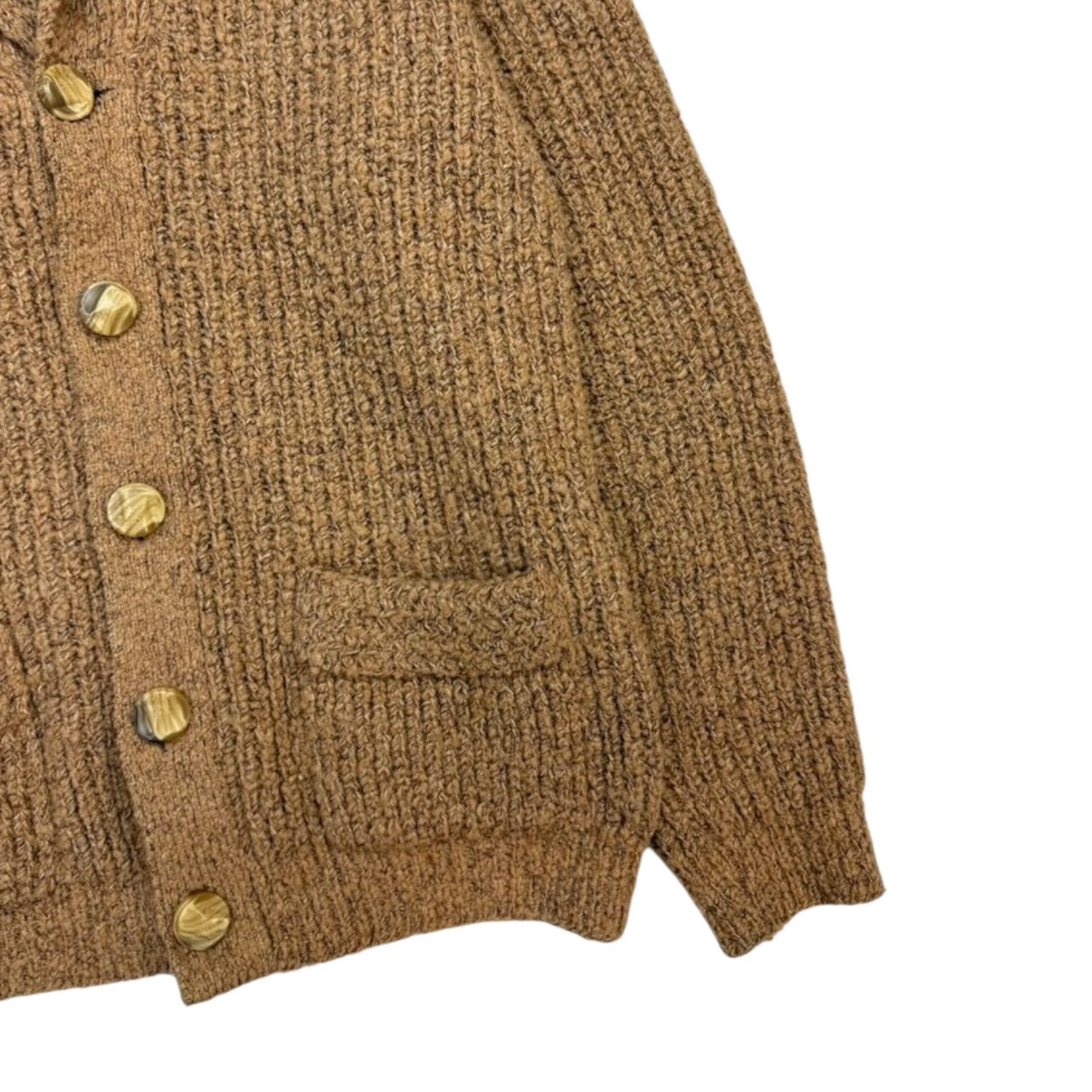 Vintage Tundra Wool Cardigan Tan
