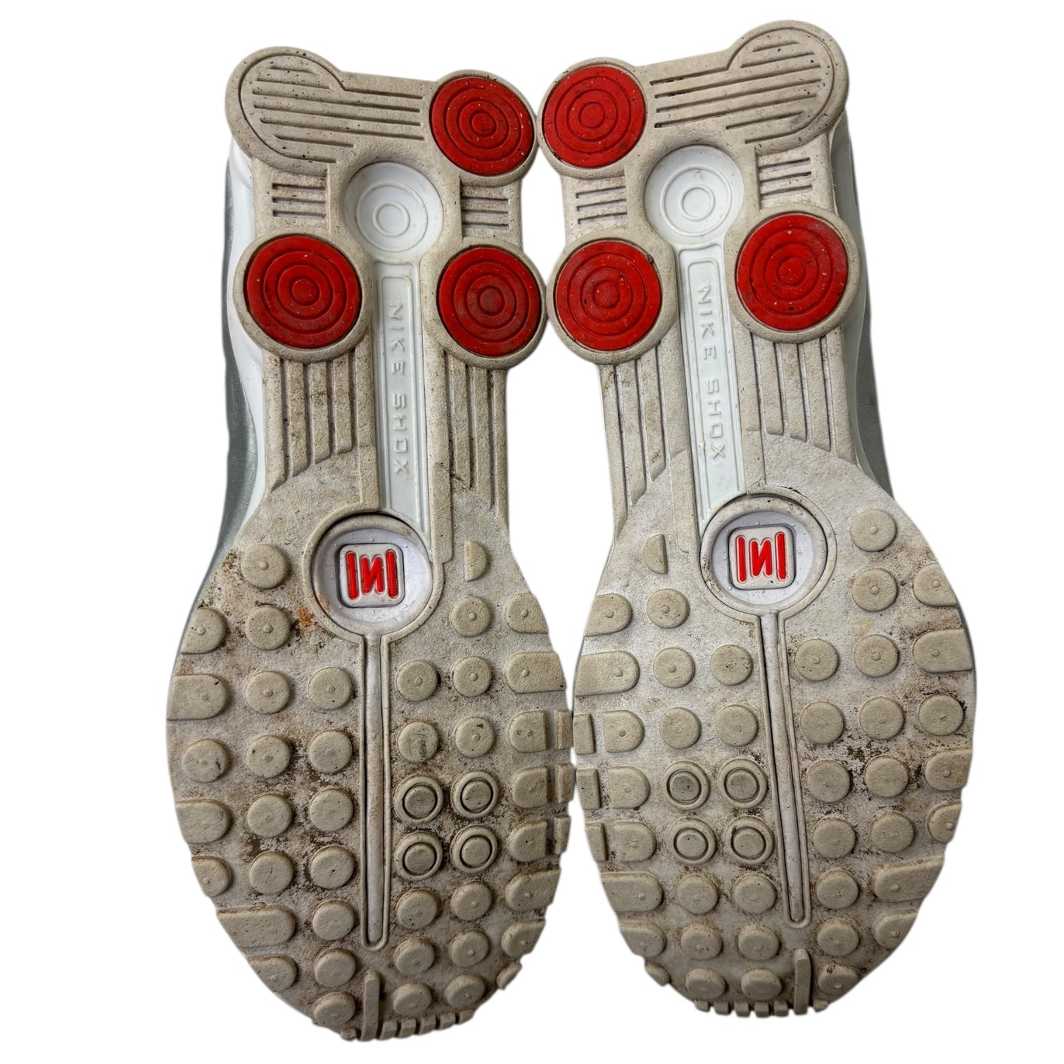 Nike Shox R4 White Metallic Silver (W) (Used)