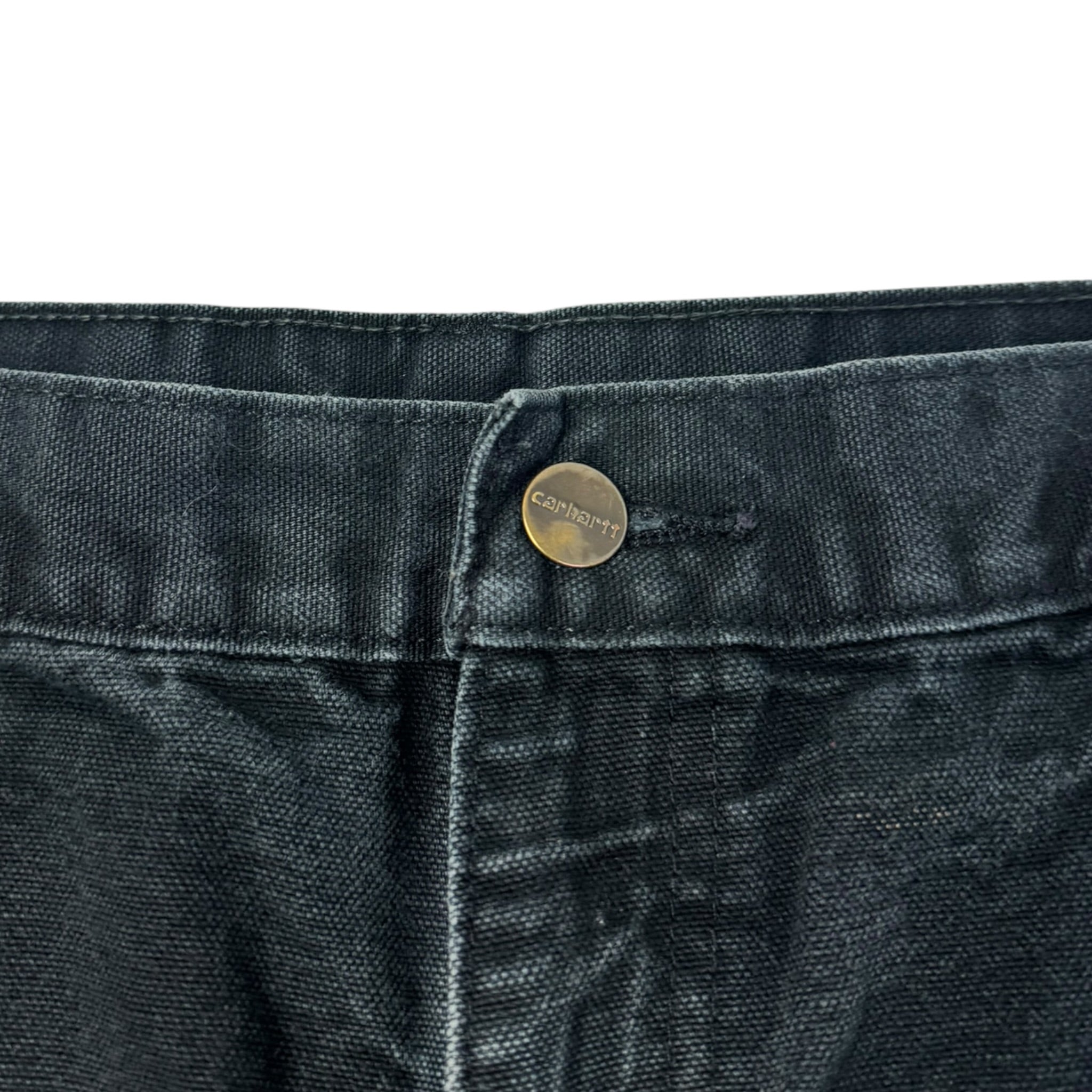 Vintage Carhartt Canvas Carpenter Bottoms Faded Black