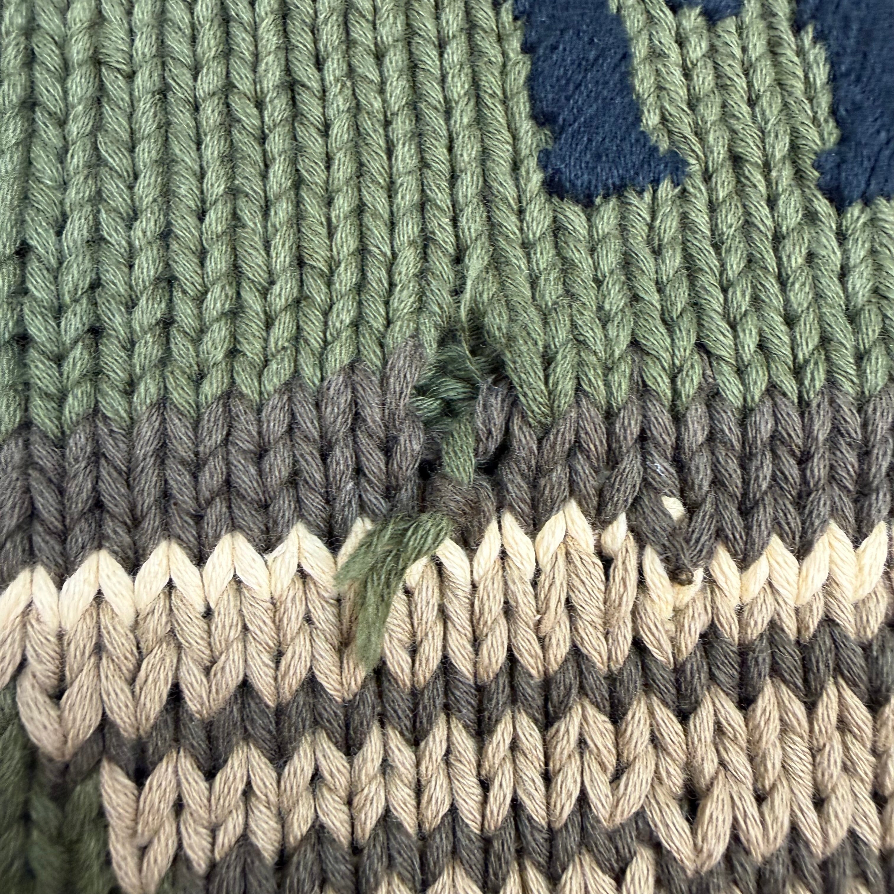 Vintage Tommy Hilfiger Army Knit Sweater Green