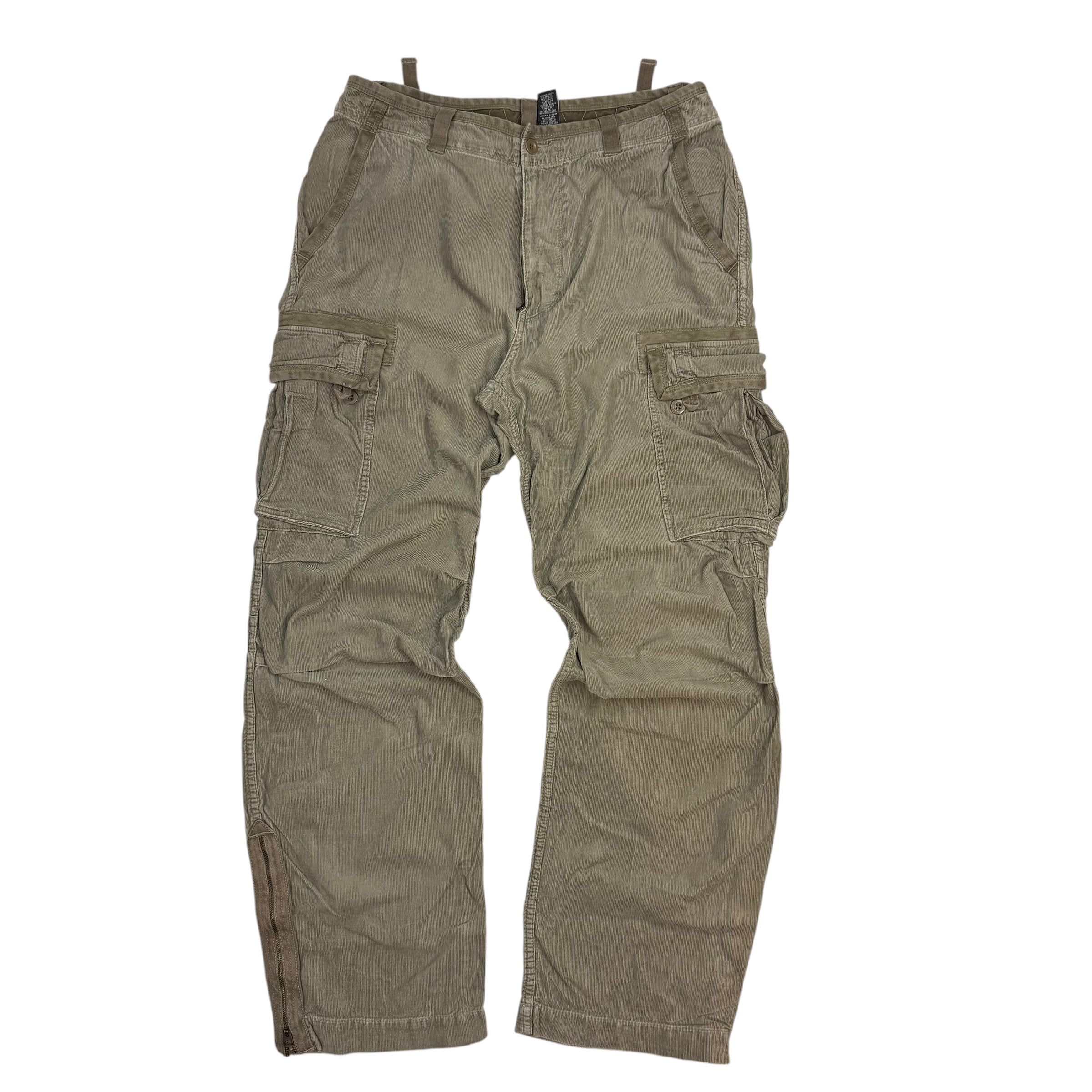 Vintage Polo Jeans Co. Corduroy Cargo Pants Light Brown