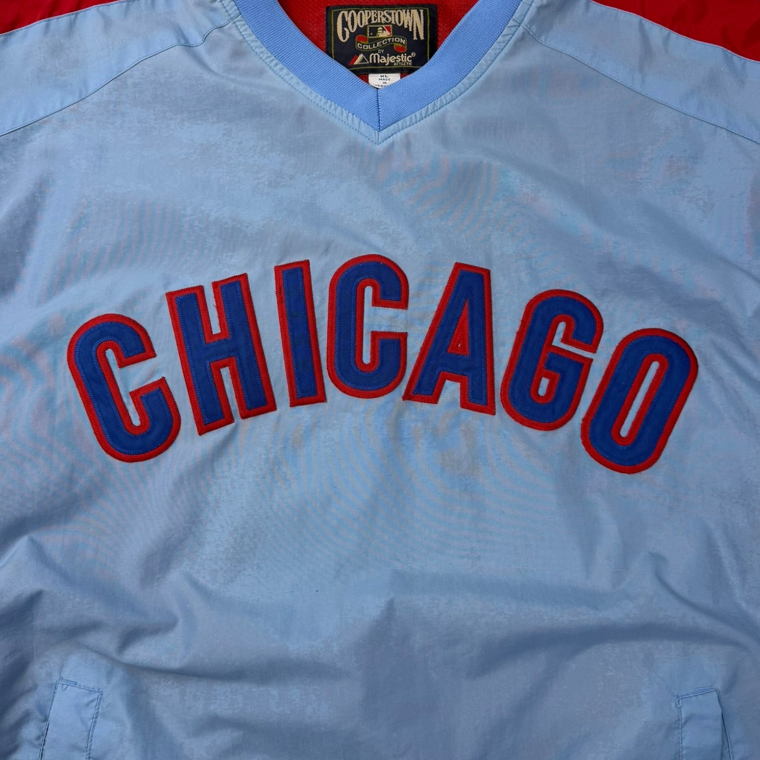 Vintage Chicago Cubs Warm Up Jacket Blue/Red