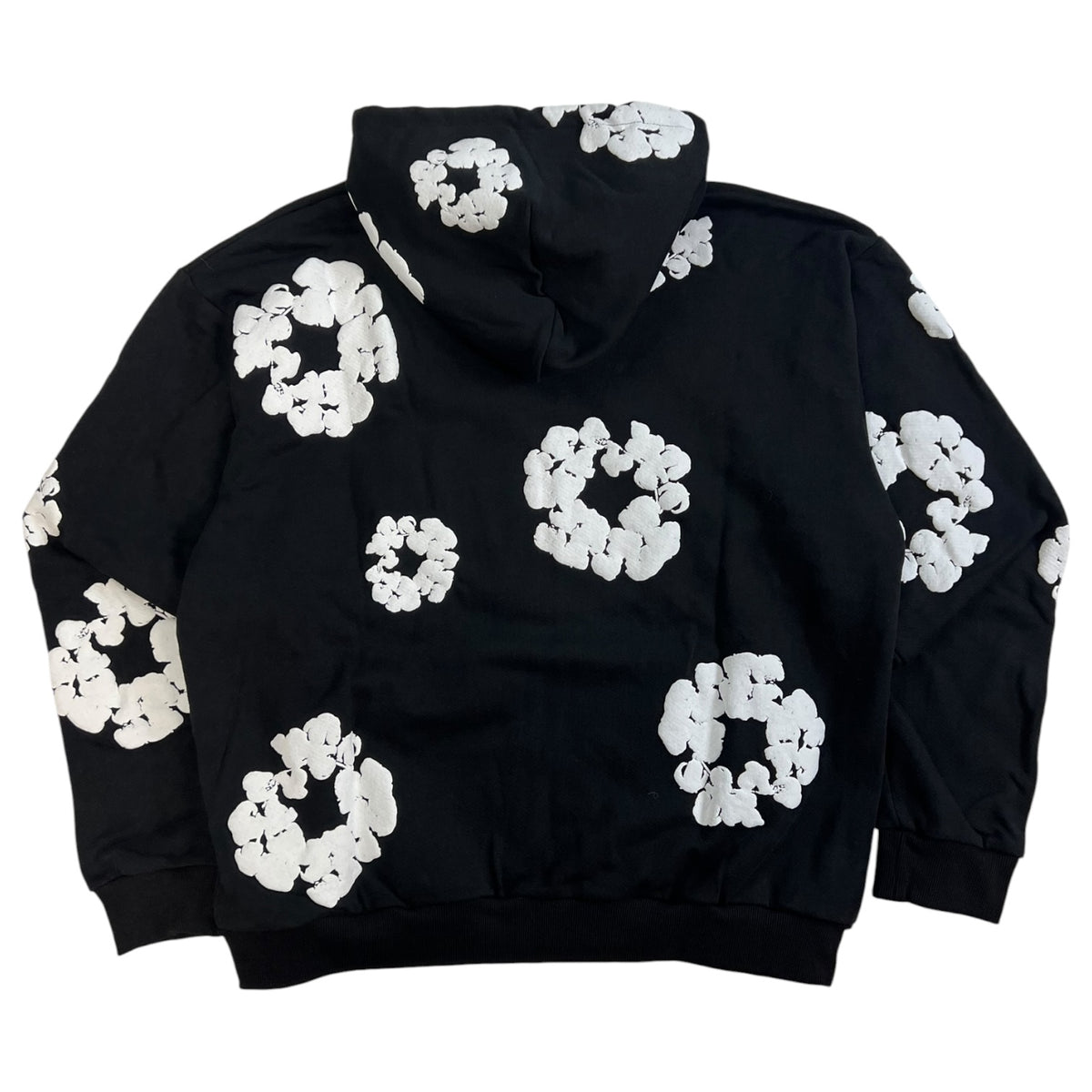 Denim Tears Cotton Wreath Zip Up Hoodie Black