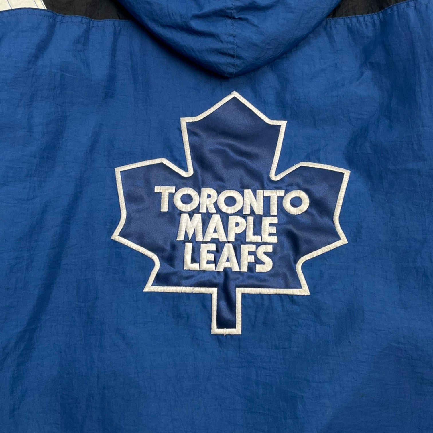 Vintage Toronto Maple Leafs Quarter Zip Starter Jacket