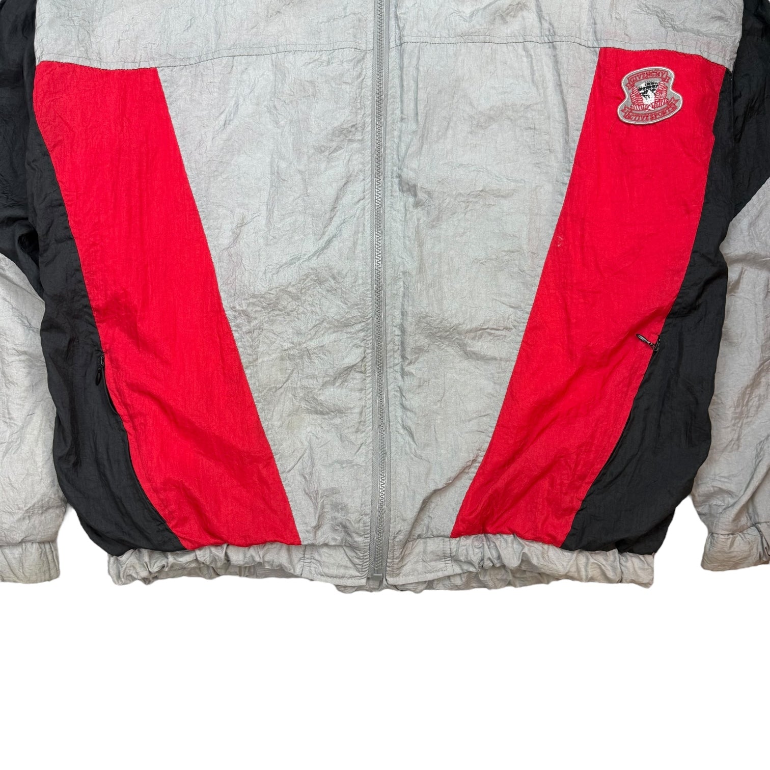 Vintage Givenchy Active Sports Track Jacket Red/Grey