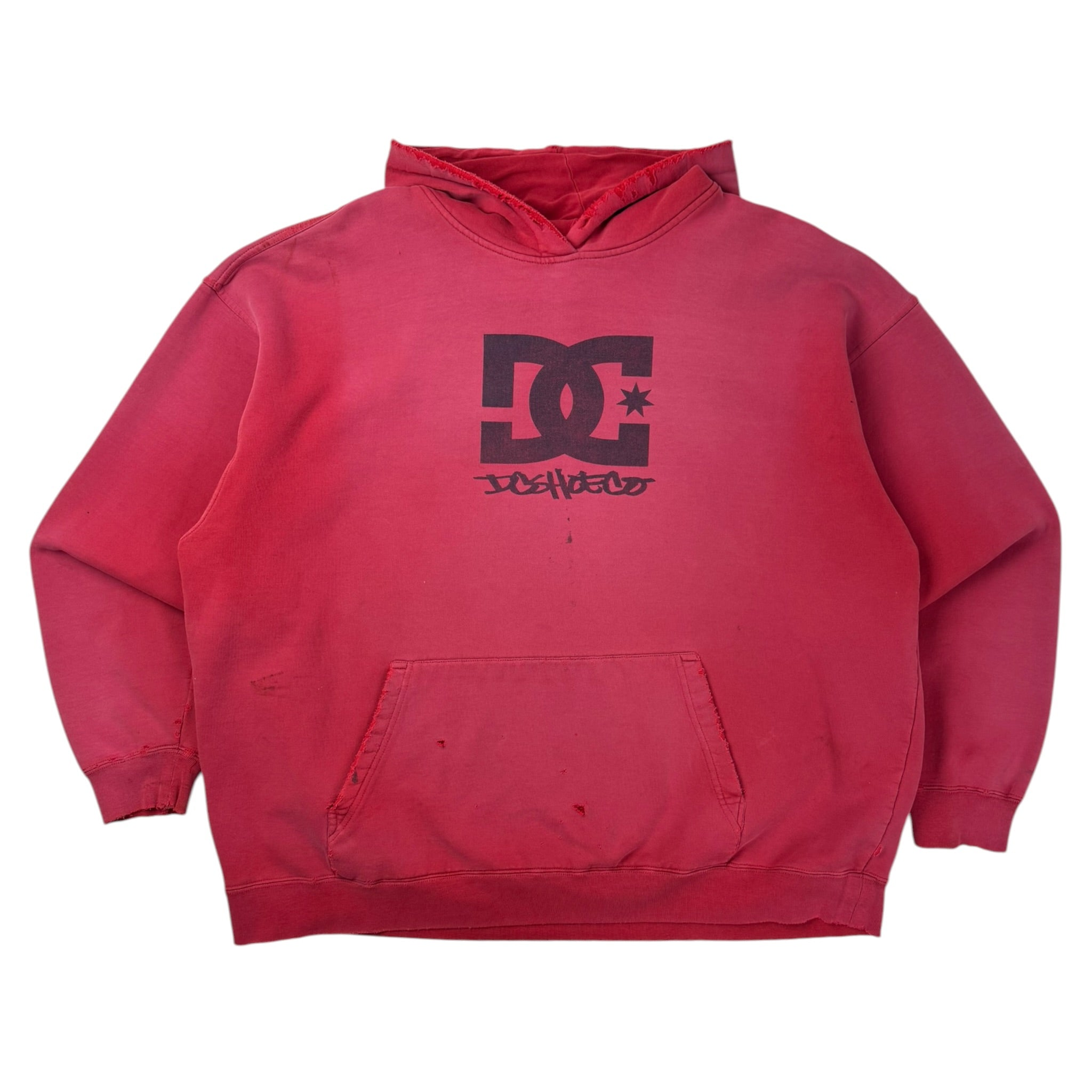Vintage DC Shoe Co. Hoodie Faded Red