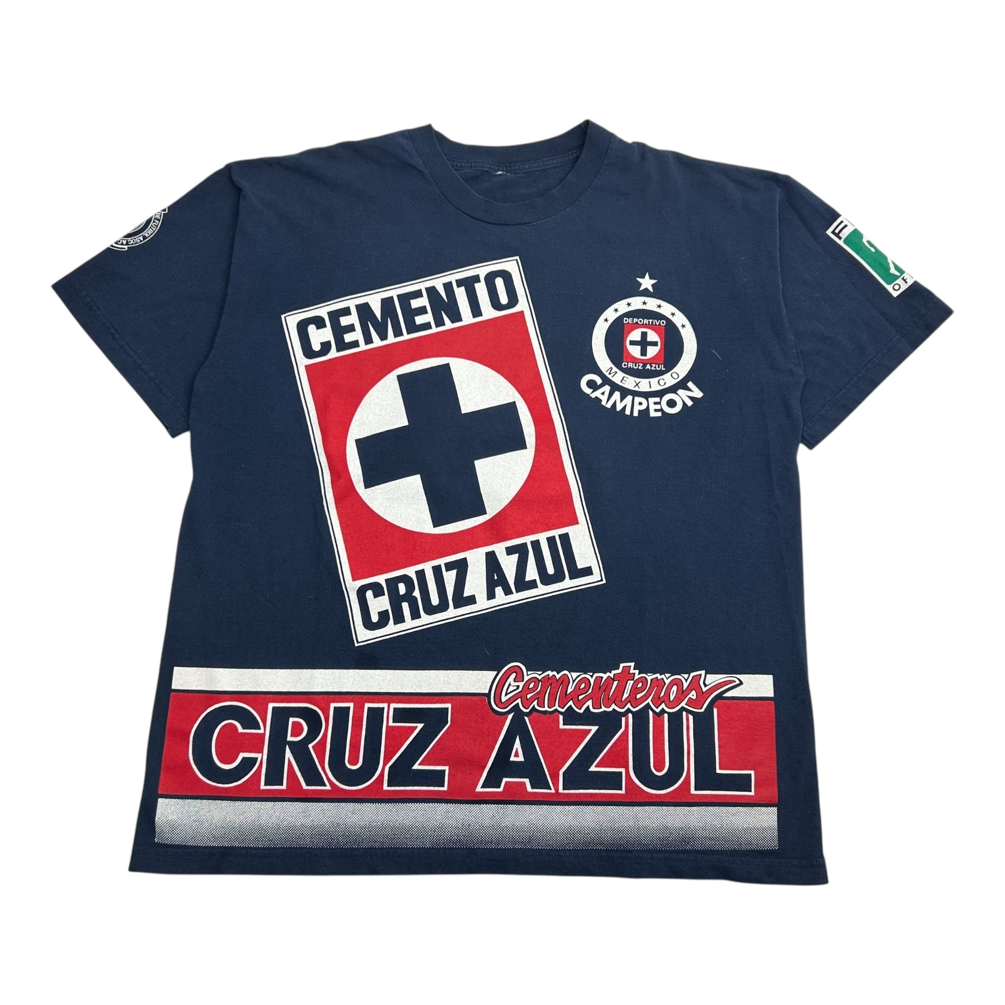 Vintage Cruz Azul Mexico Soccer Tee