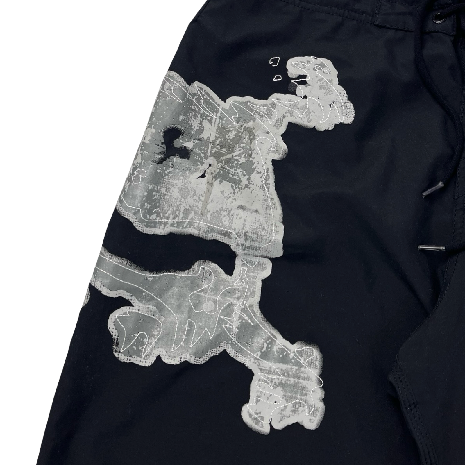 Vintage Y2K Oakley Skull Embroidered Board Shorts