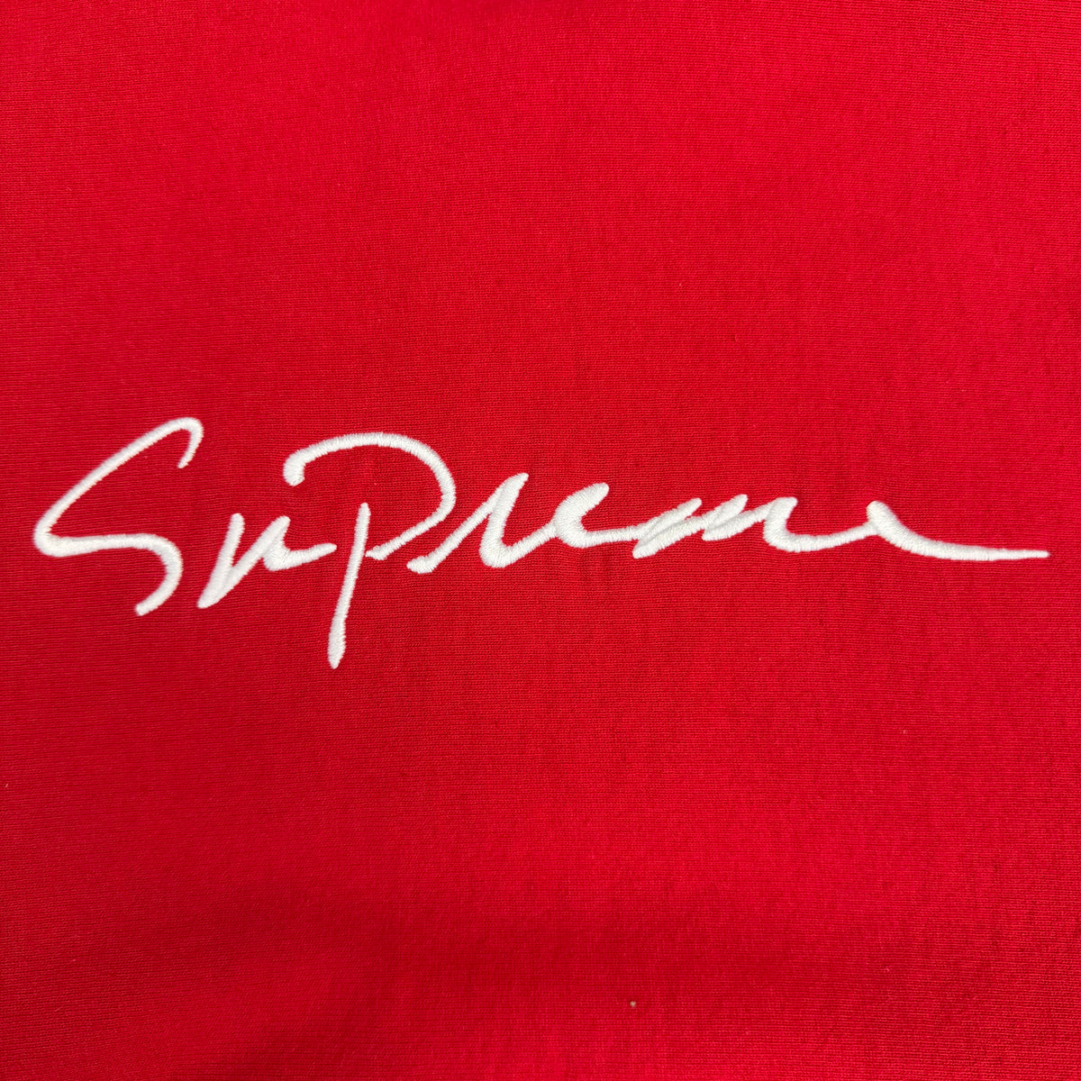 Supreme Classic Script Hooded Sweatshirt Red