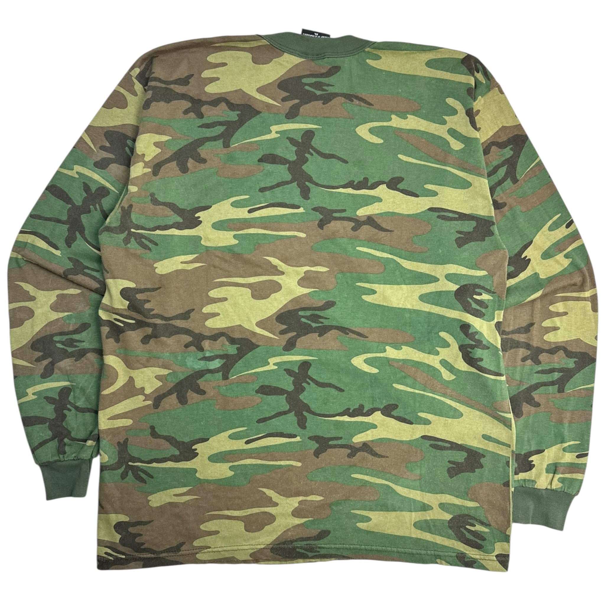 Vintage Woodland Camo Longsleeve T-Shirt