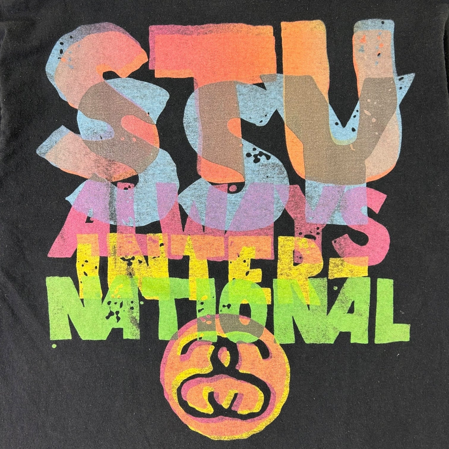 Vintage Stussy Flavaz T-Shirt Black