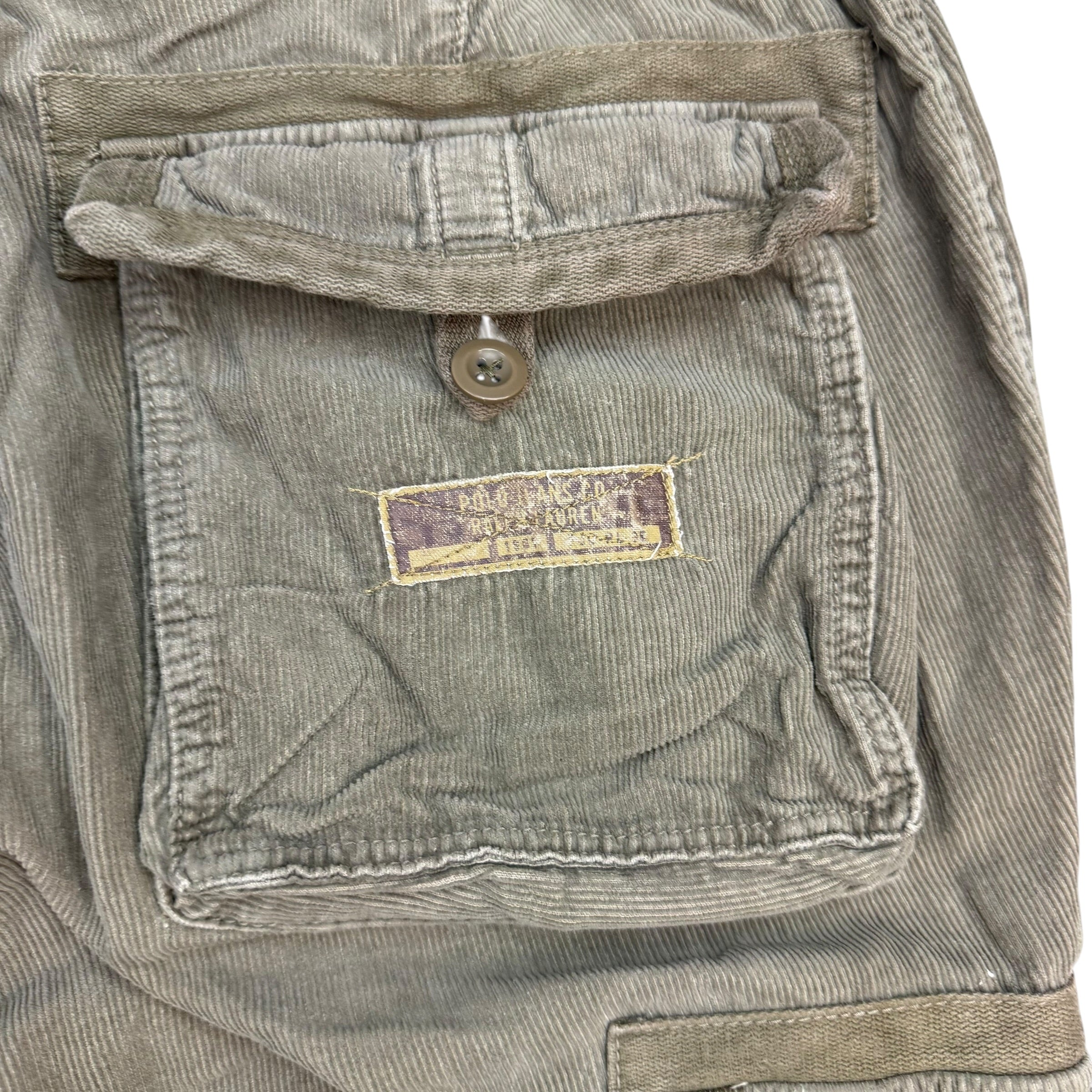 Vintage Polo Jeans Co. Corduroy Cargo Pants Light Brown