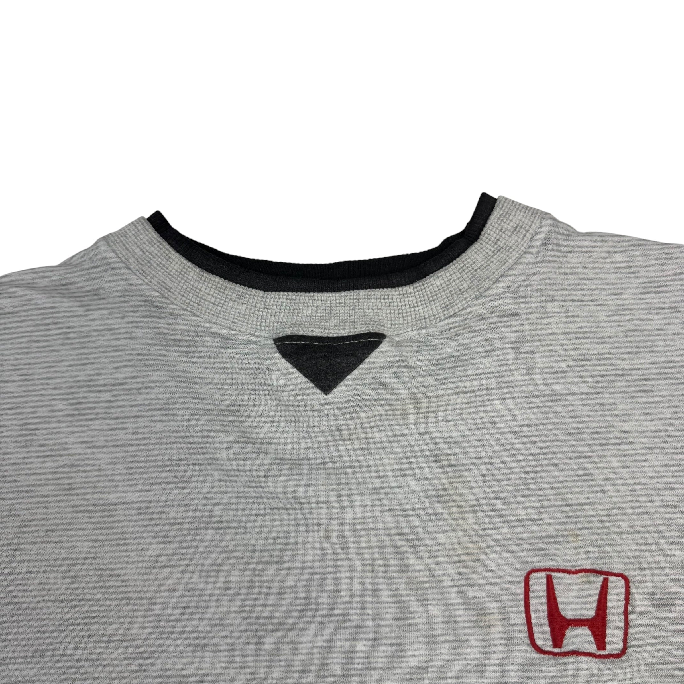 Vintage Honda Performance Pinstripe Crewneck Grey