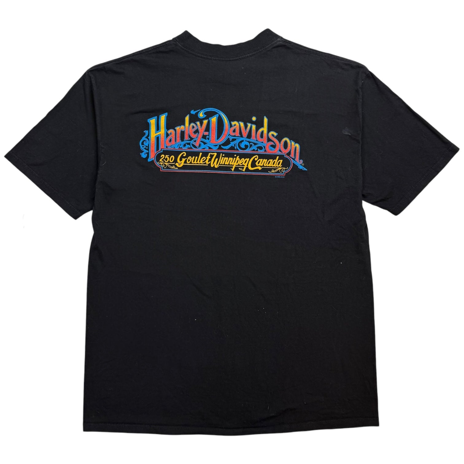 1995 Harley Davidson Of Winnipeg Tee Black