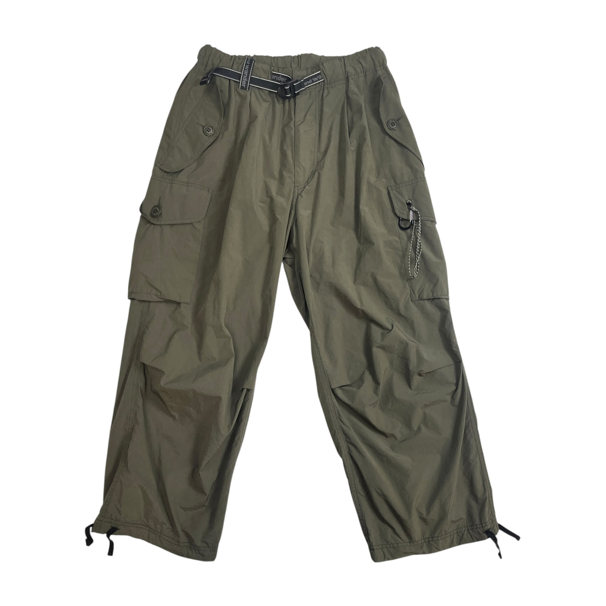 and wander Oversized Cargo Pants Khaki Olive Techwear