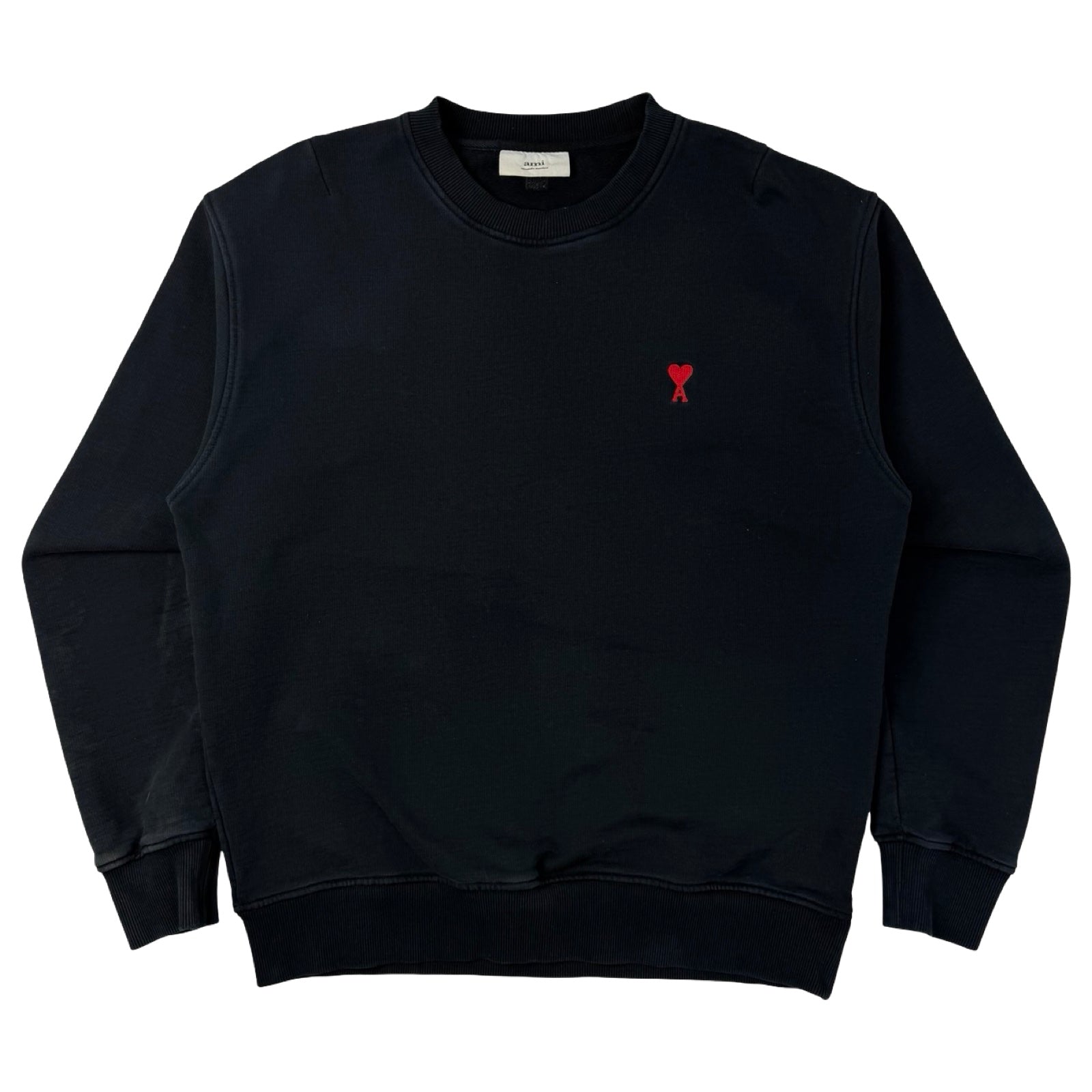 AMI Paris Ami De Coeur Sweatshirt Black