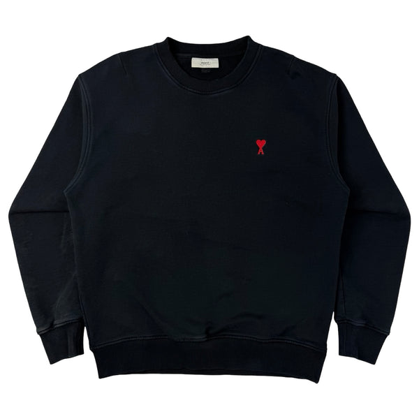 AMI Paris Ami De Coeur Sweatshirt Black