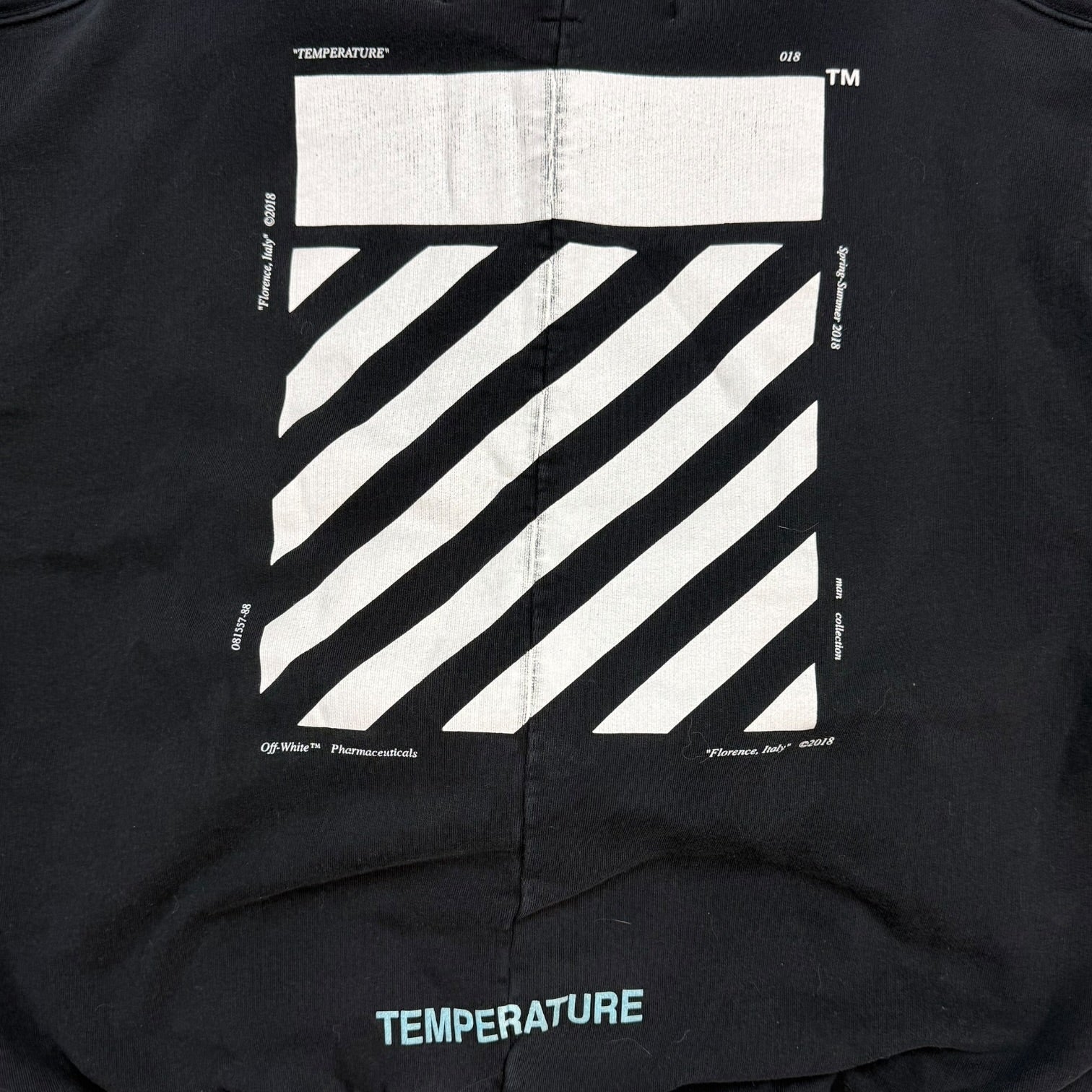 Off-White Temparture Hoodie Black