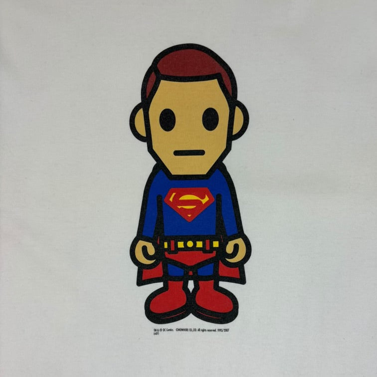 2007 BAPE x DC Comics Superman T-Shirt White