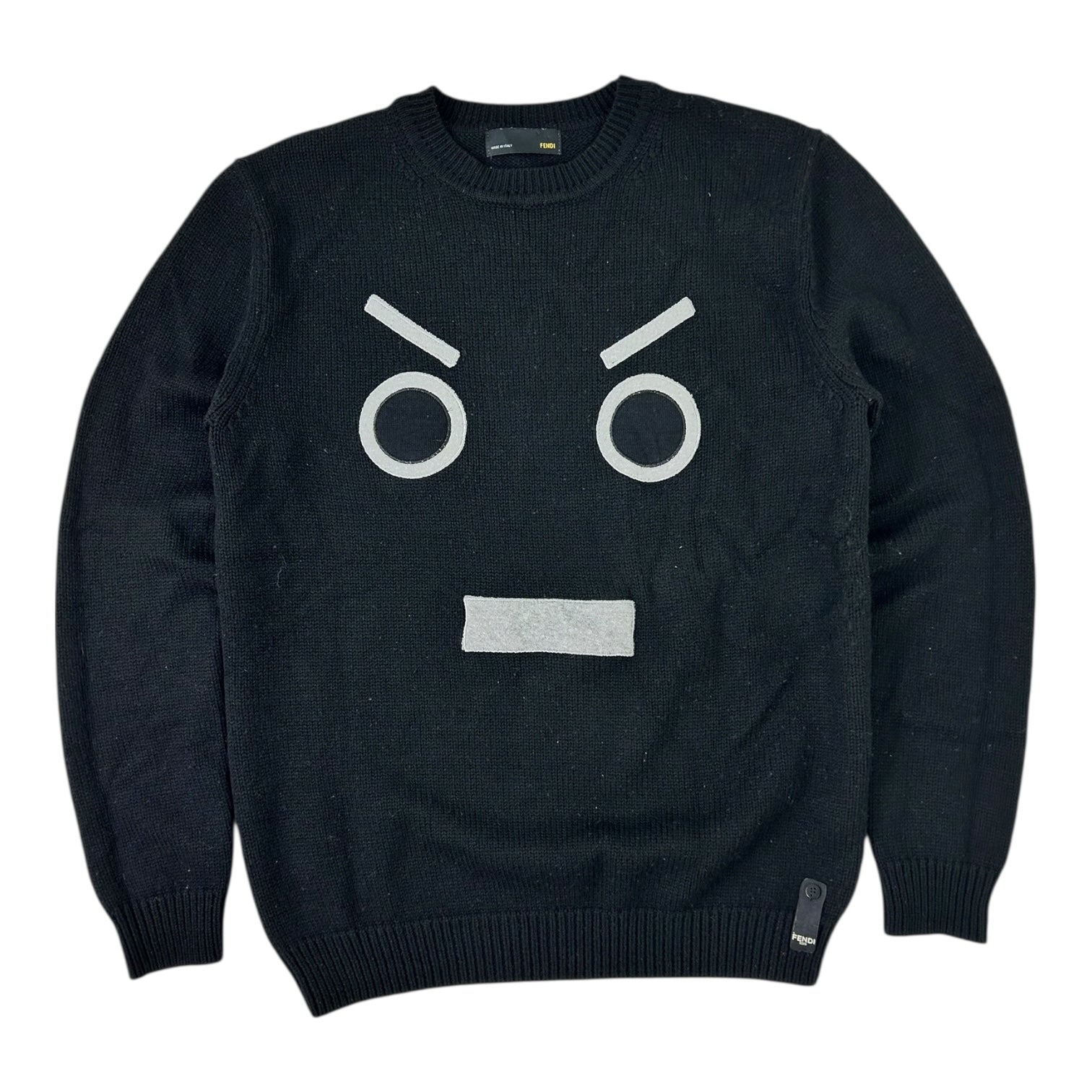 Fendi Face Sweater Black