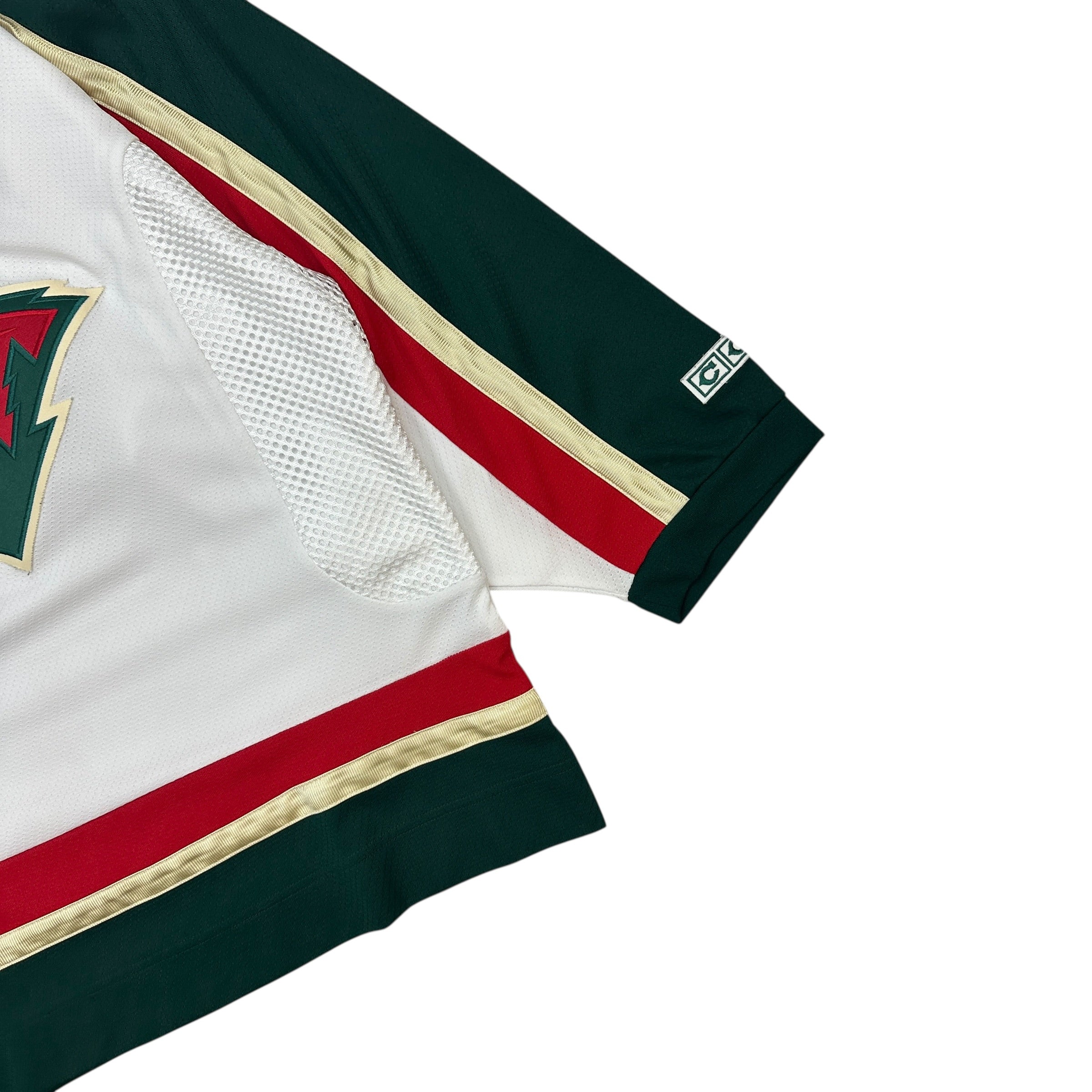 Vintage CCM Minnesota Wild Jersey White/Green