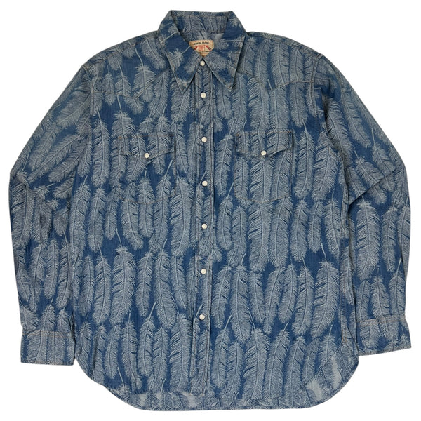 Kapital 5oz Magpie Denim Husky Western Shirt Indigo