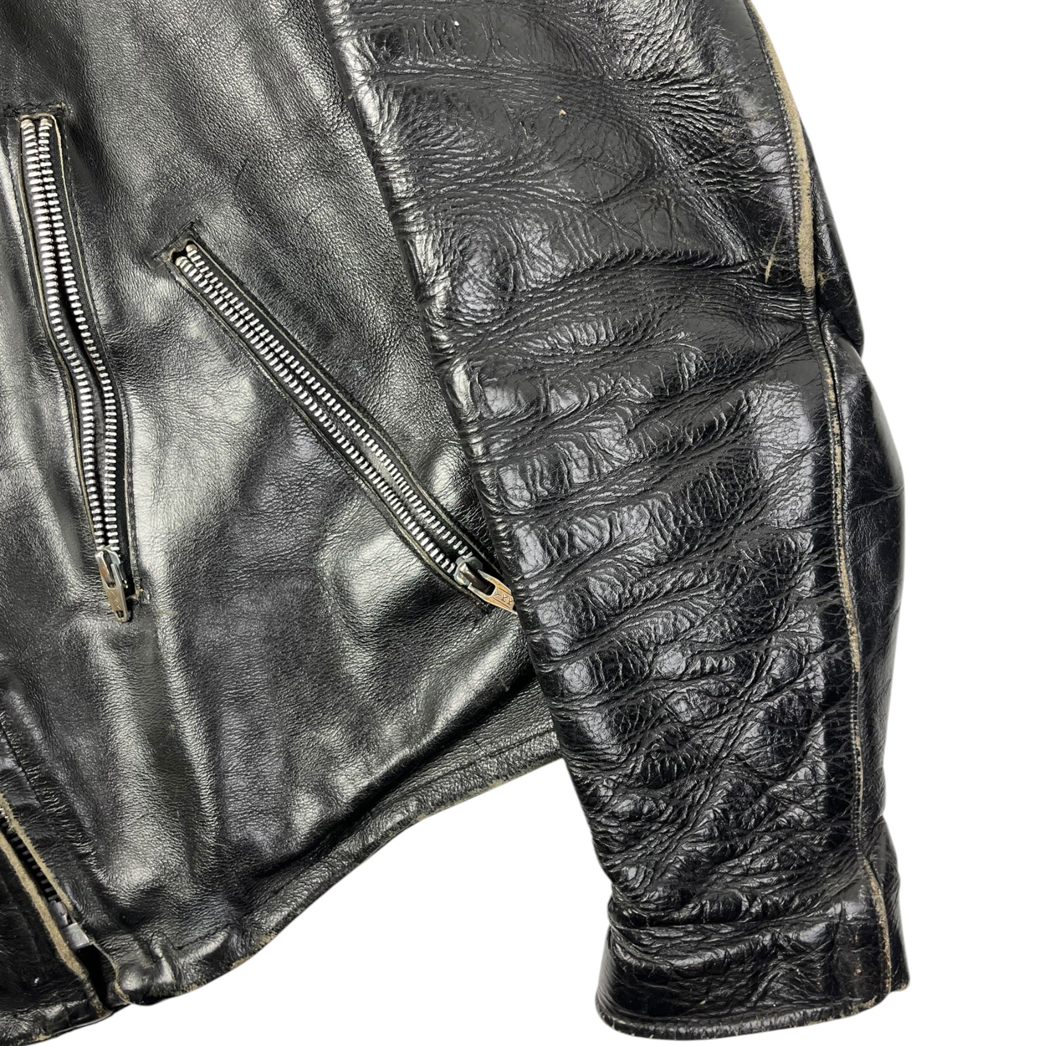 Vintage Motor Biker Leather Jacket