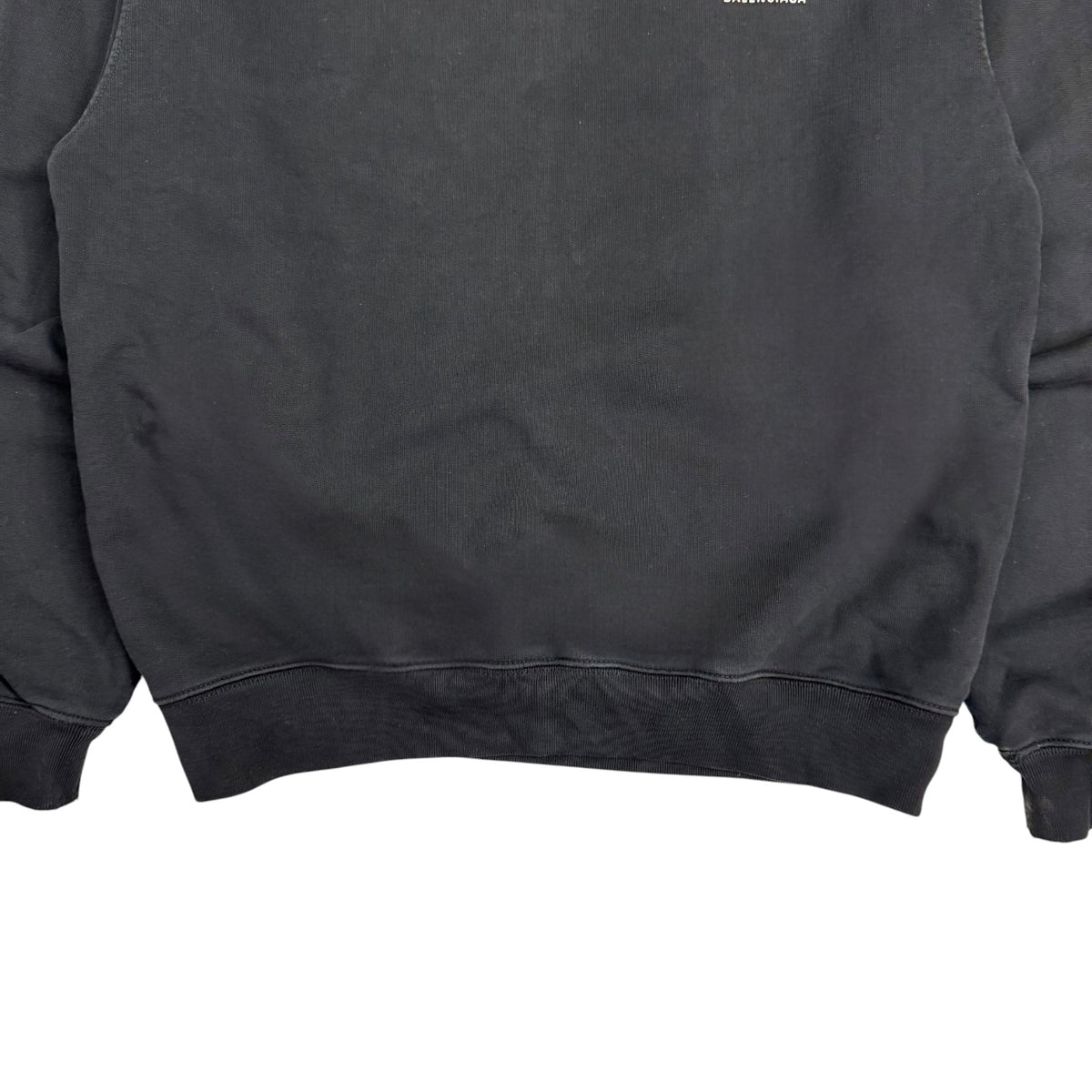 Balenciaga Small Logo Crewneck Black