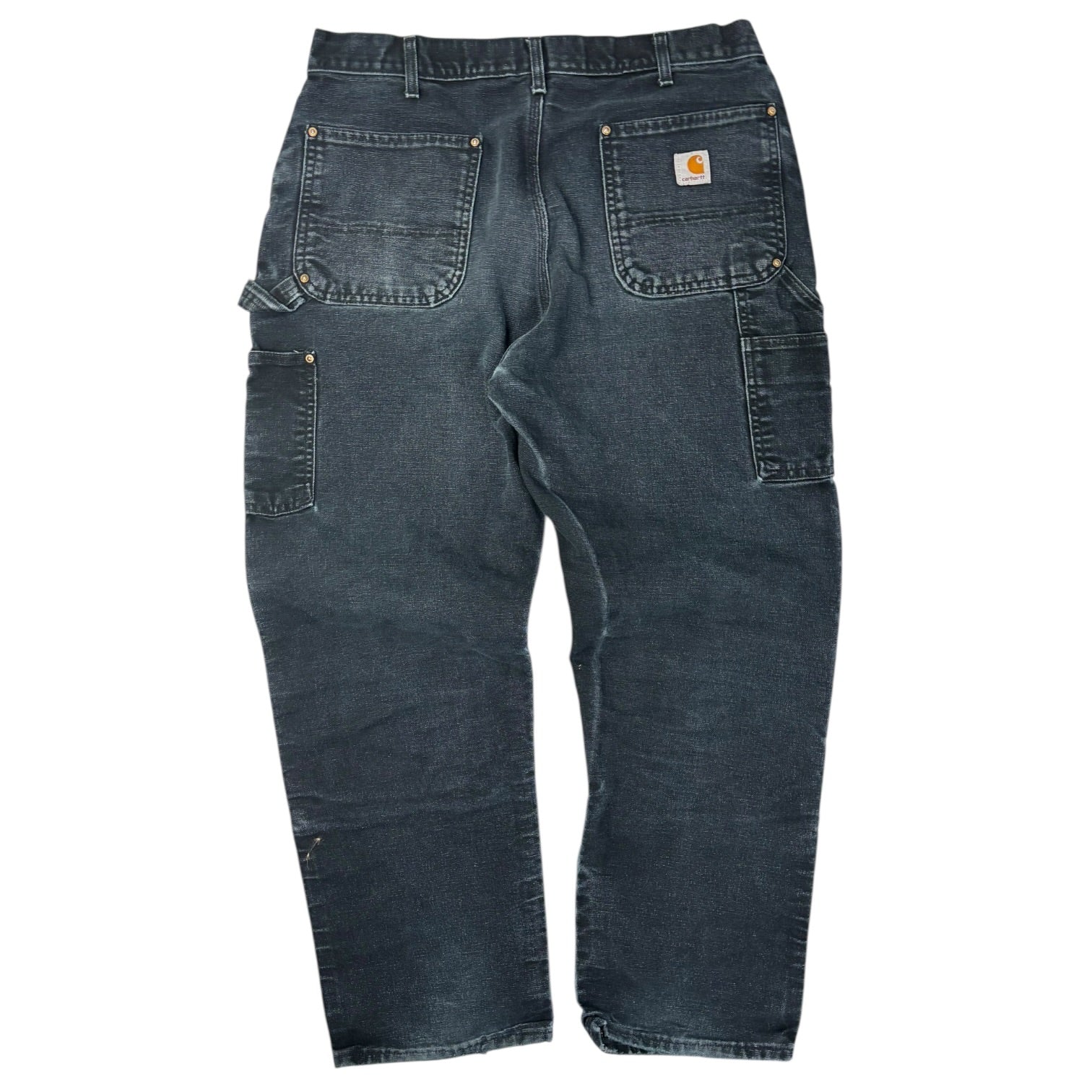 Vintage Carhartt Double Knee Carpenter Pants Washed Black