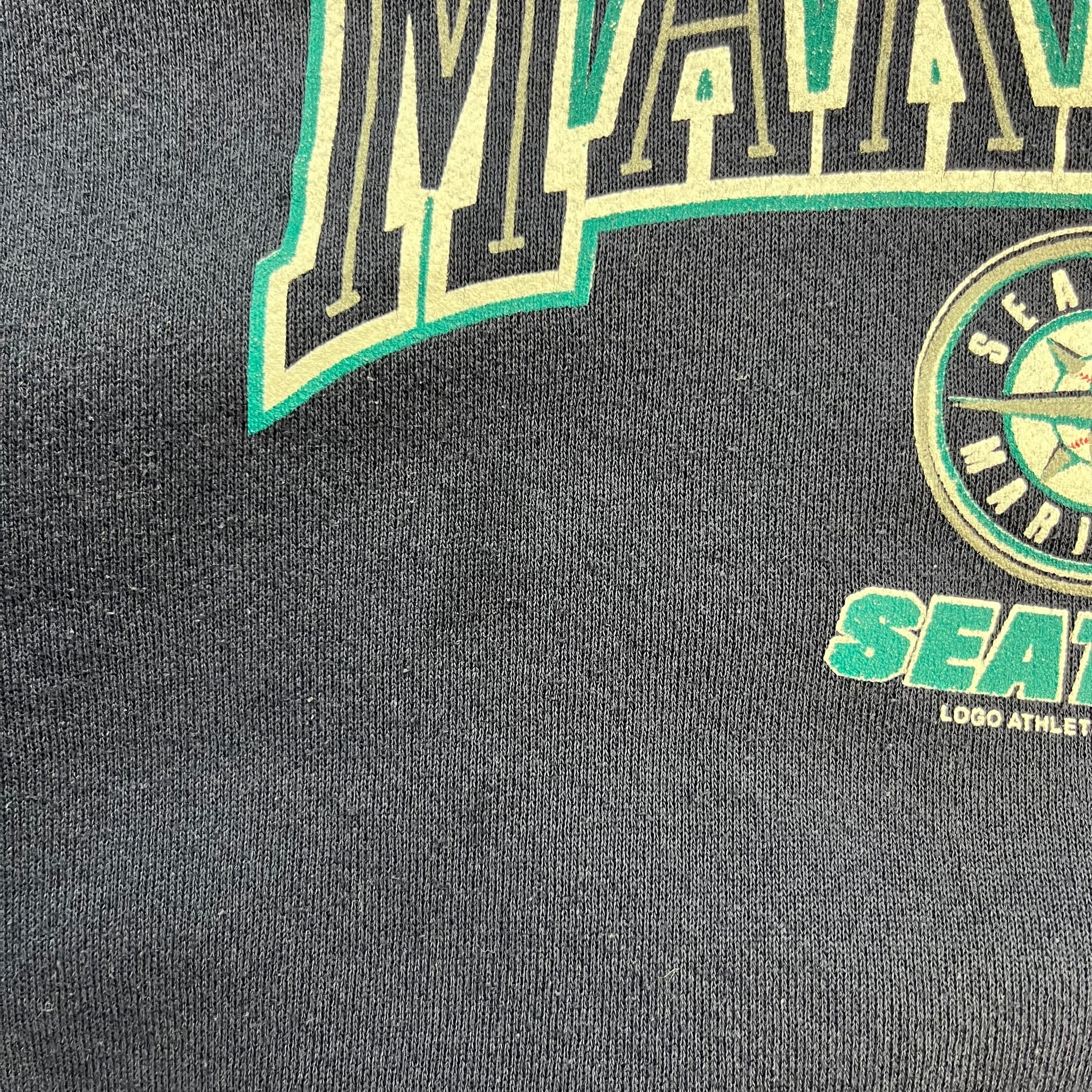 Vintage Seattle Mariners Hoodie Navy Blue