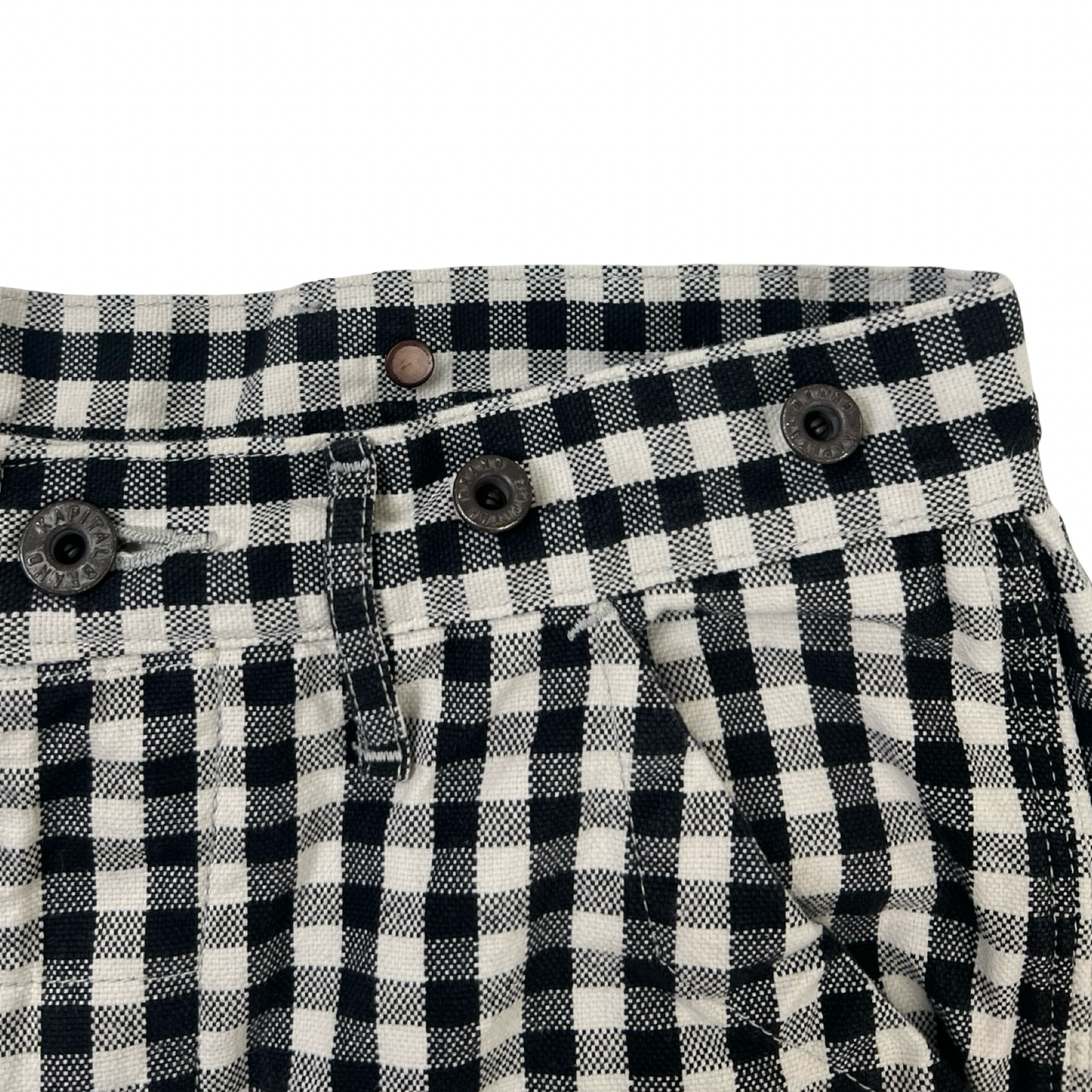 Kapital Canvas Gingham Check Lumber Pants
