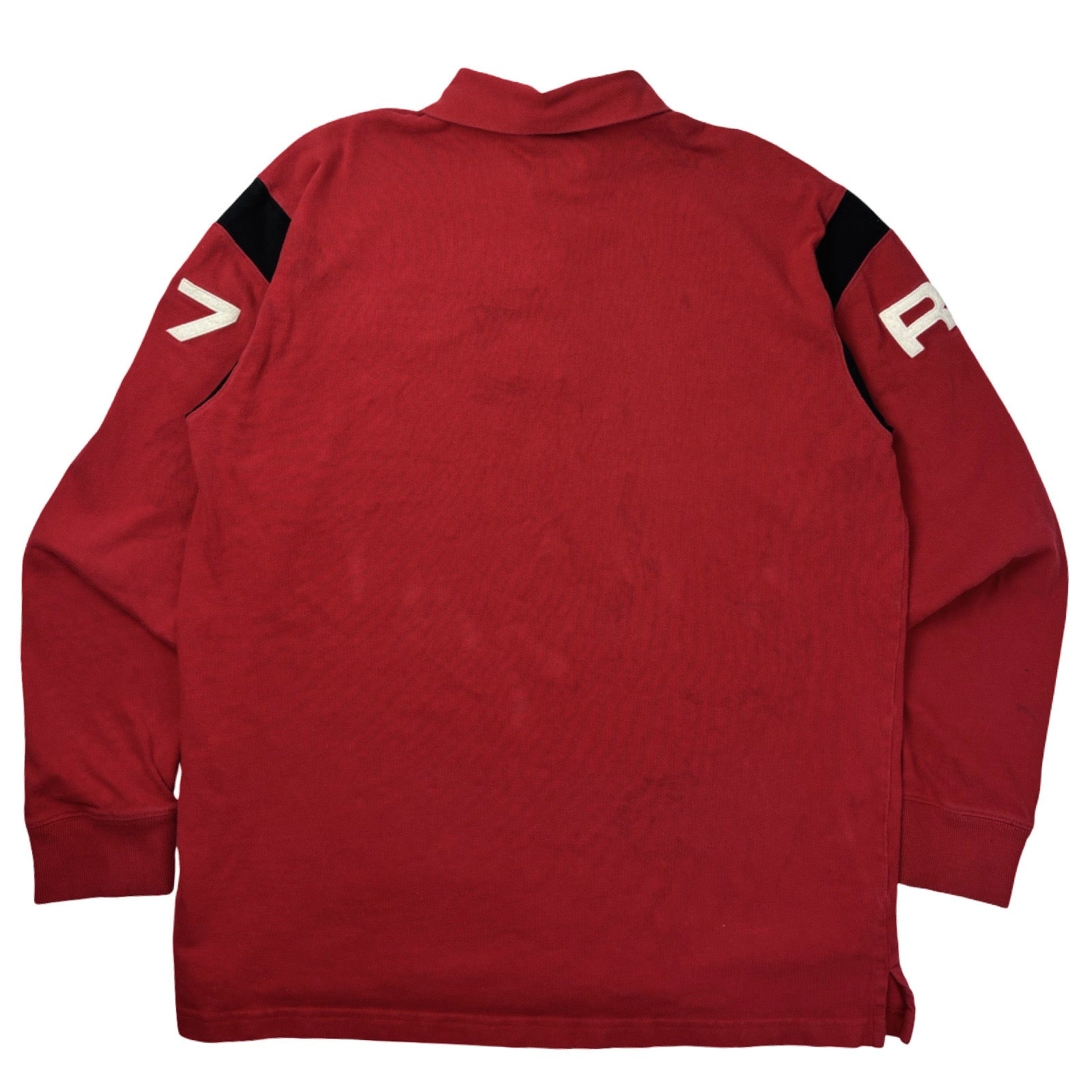 Vintage Polo Jeans Long Sleeve Polo Red