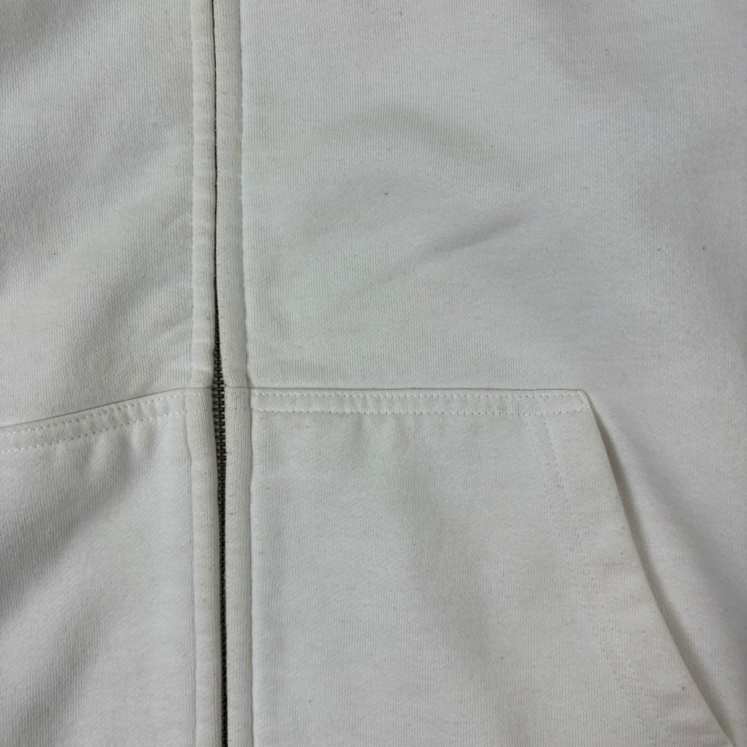 Stussy Basic Logo Zip-Up Hoodie White