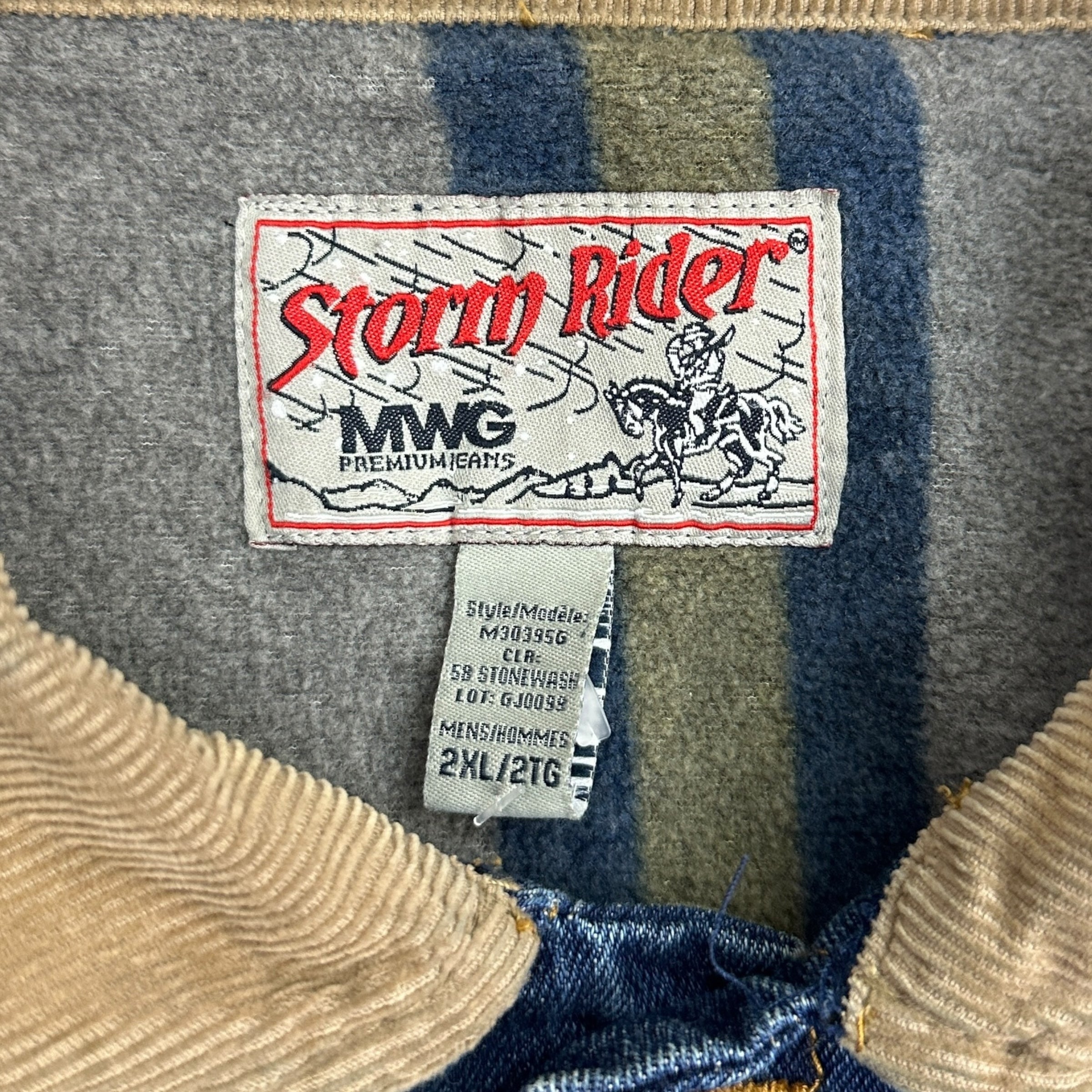Vintage Storm Rider Blanket Lined Denim Jacket
