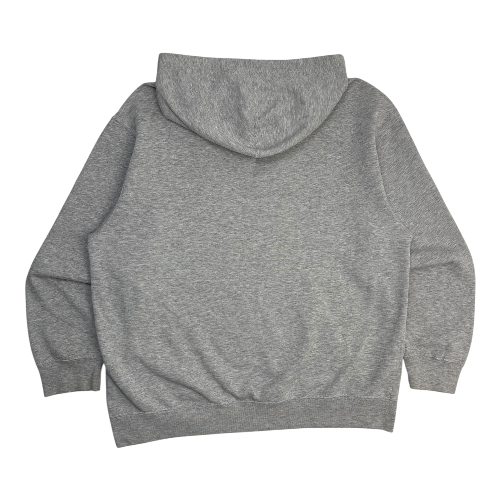 Vintage Nike Center Logo Hooded Sweatshirt Grey