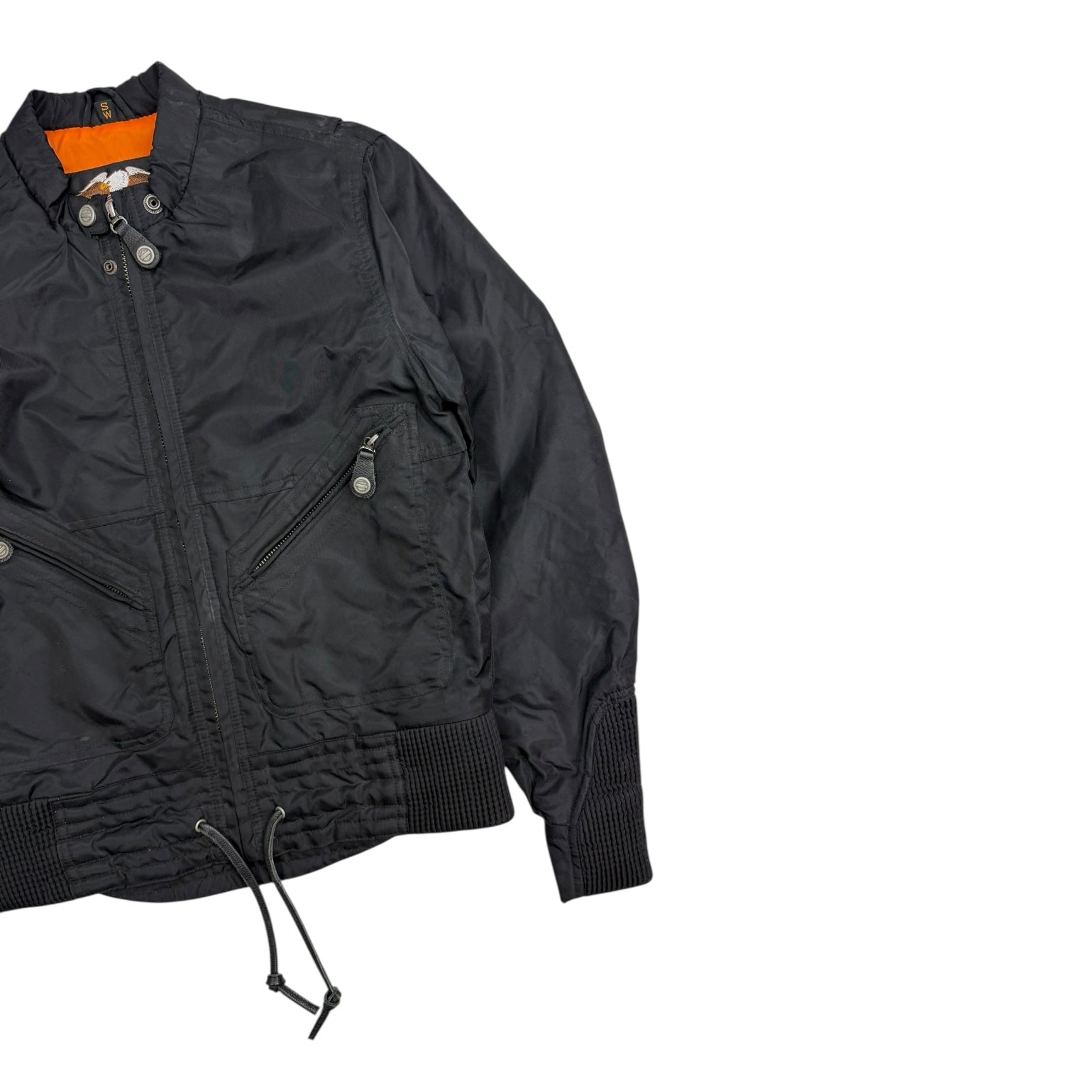 Vintage Harley Davidson Women’s Nylon Jacket Black