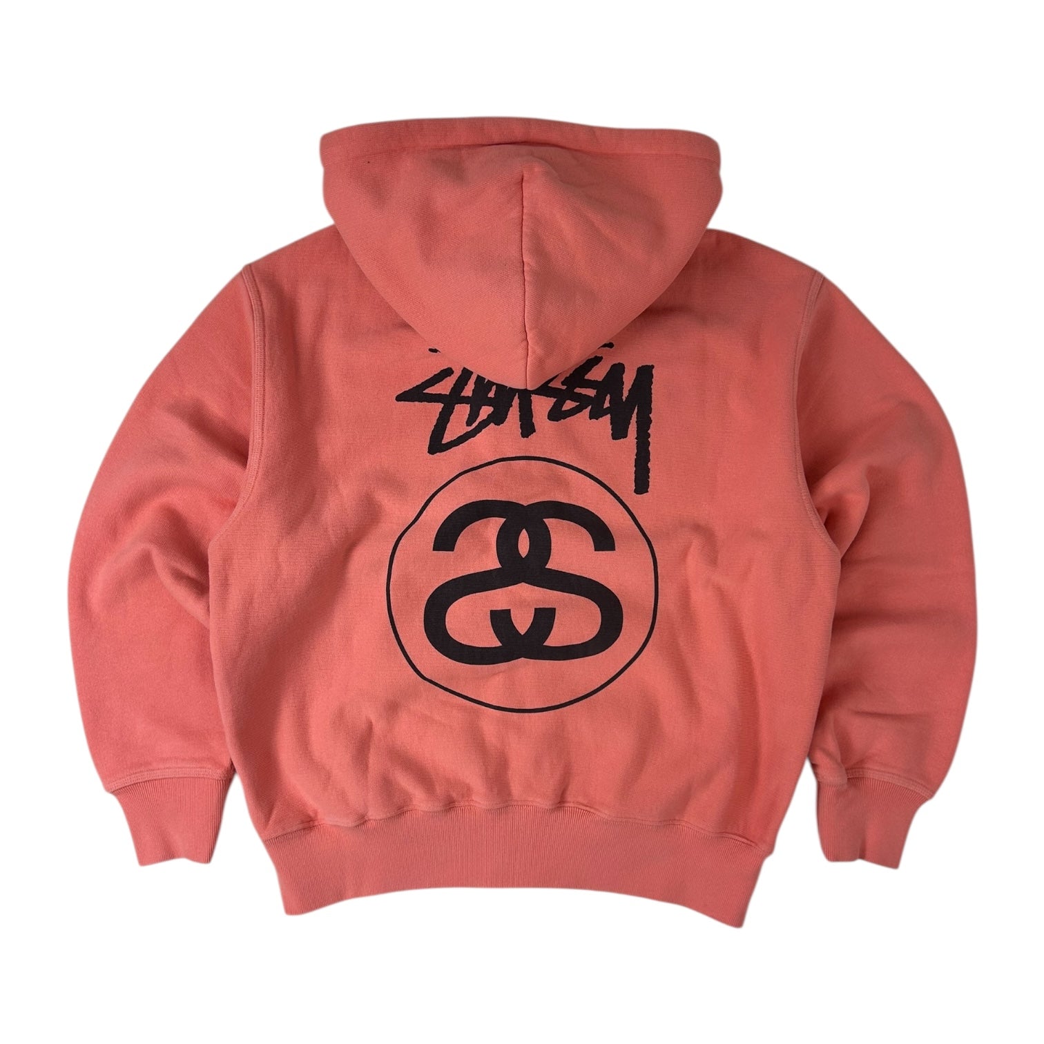 Stussy Stock Link Zip Up Hoodie Sherbet