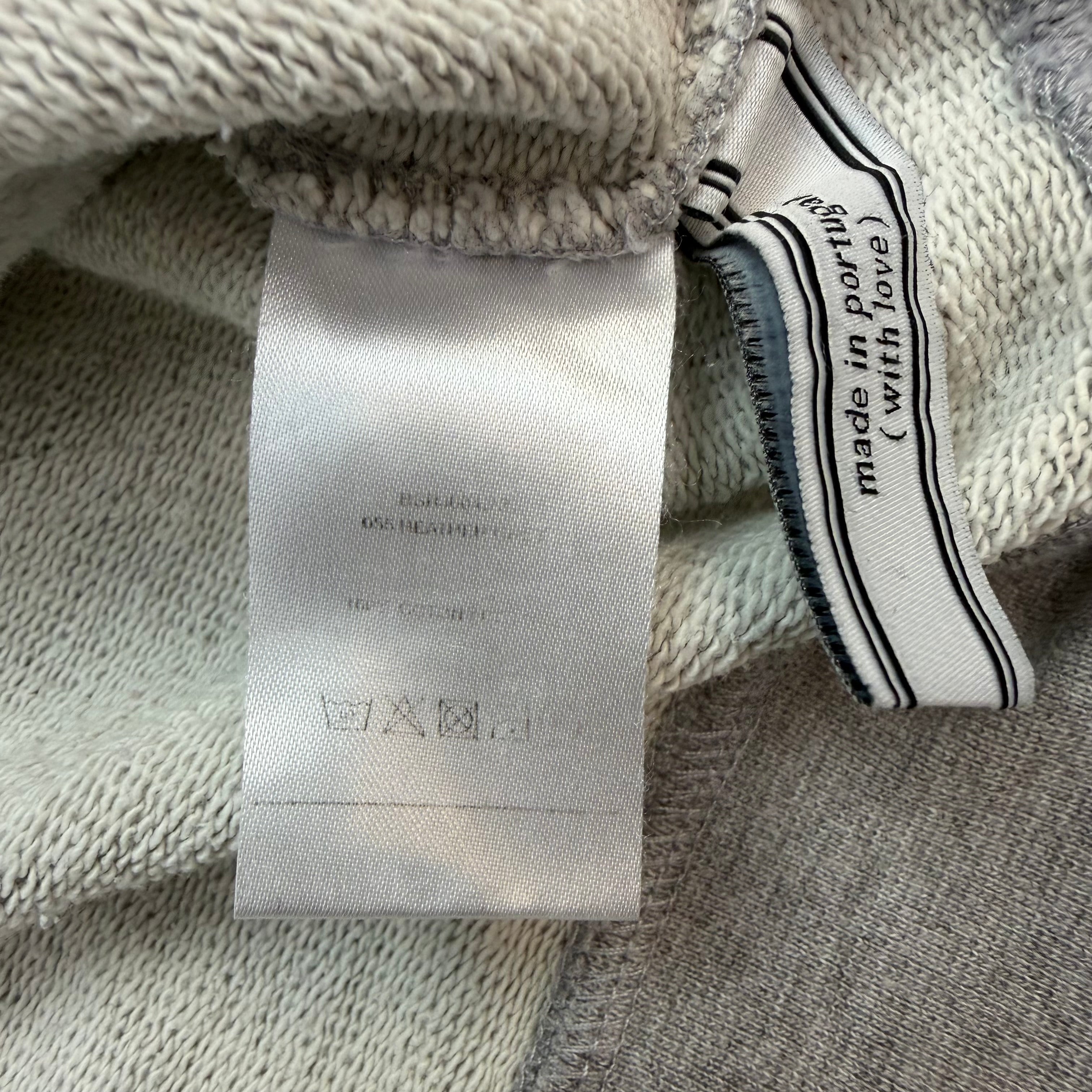 Ami Paris Tricolor Logo Hoodie Grey