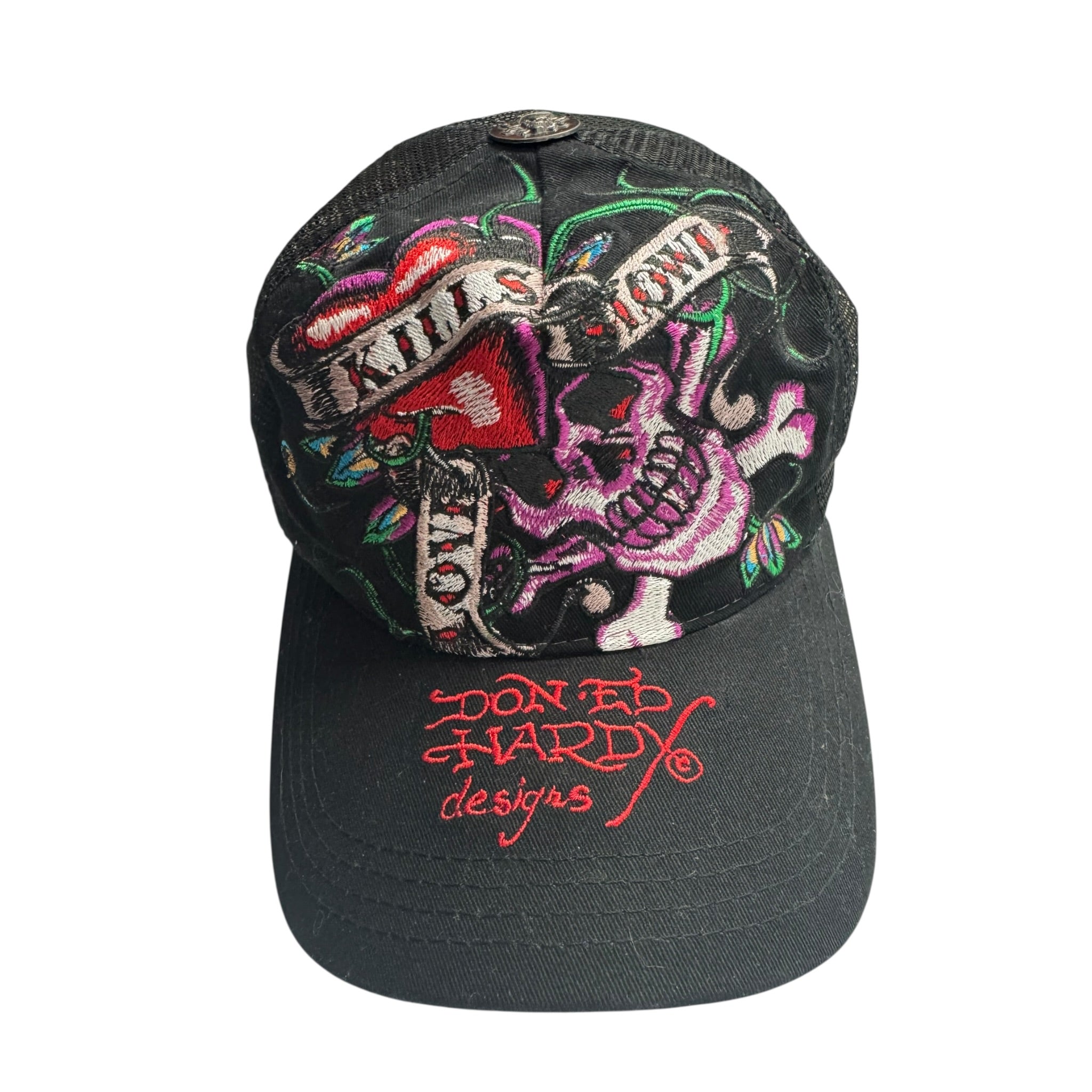 Vintage Y2K Ed Hardy Embroidered Hat
