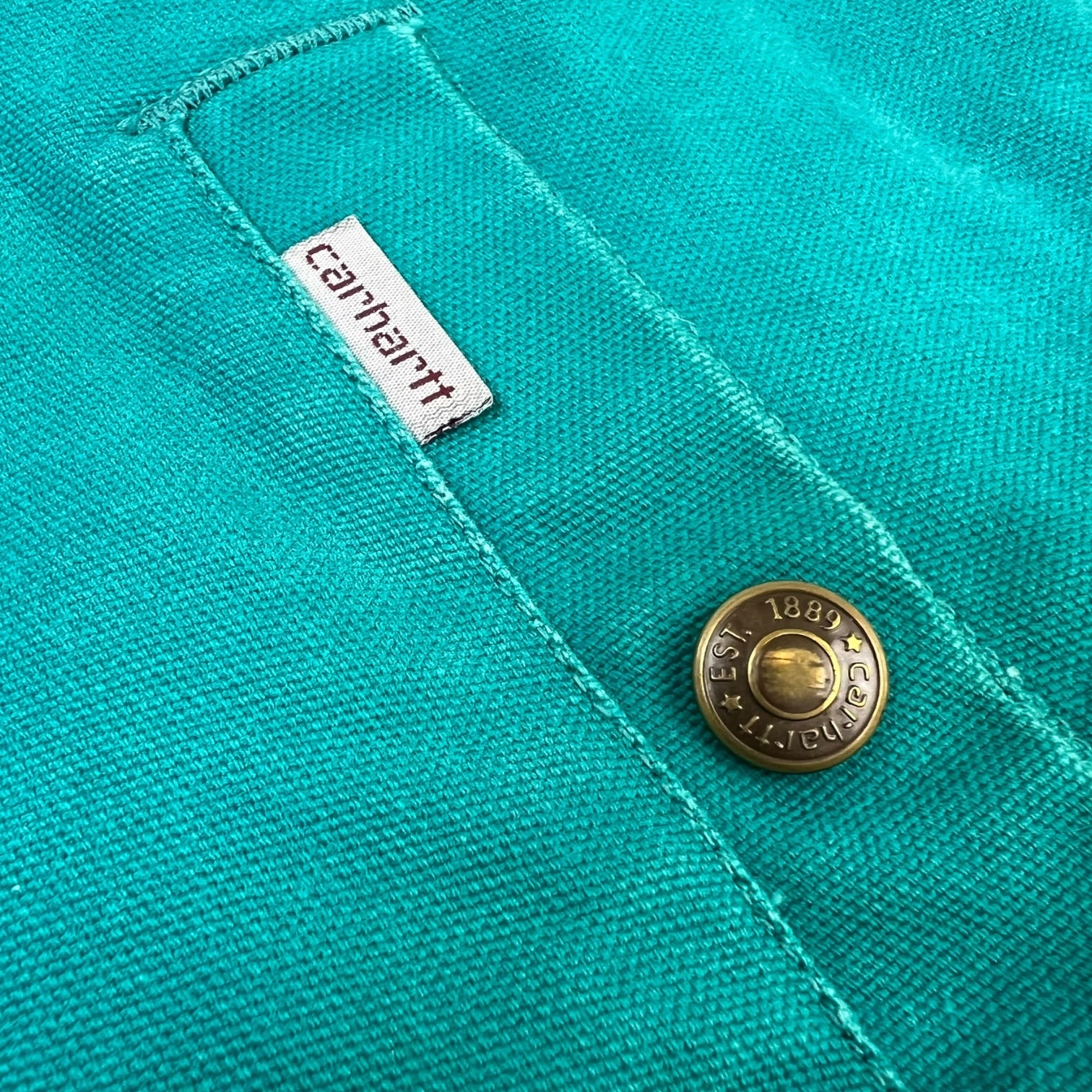 Vintage 1990’s Carhartt Southwest Aztec Print Jacket Turquoise