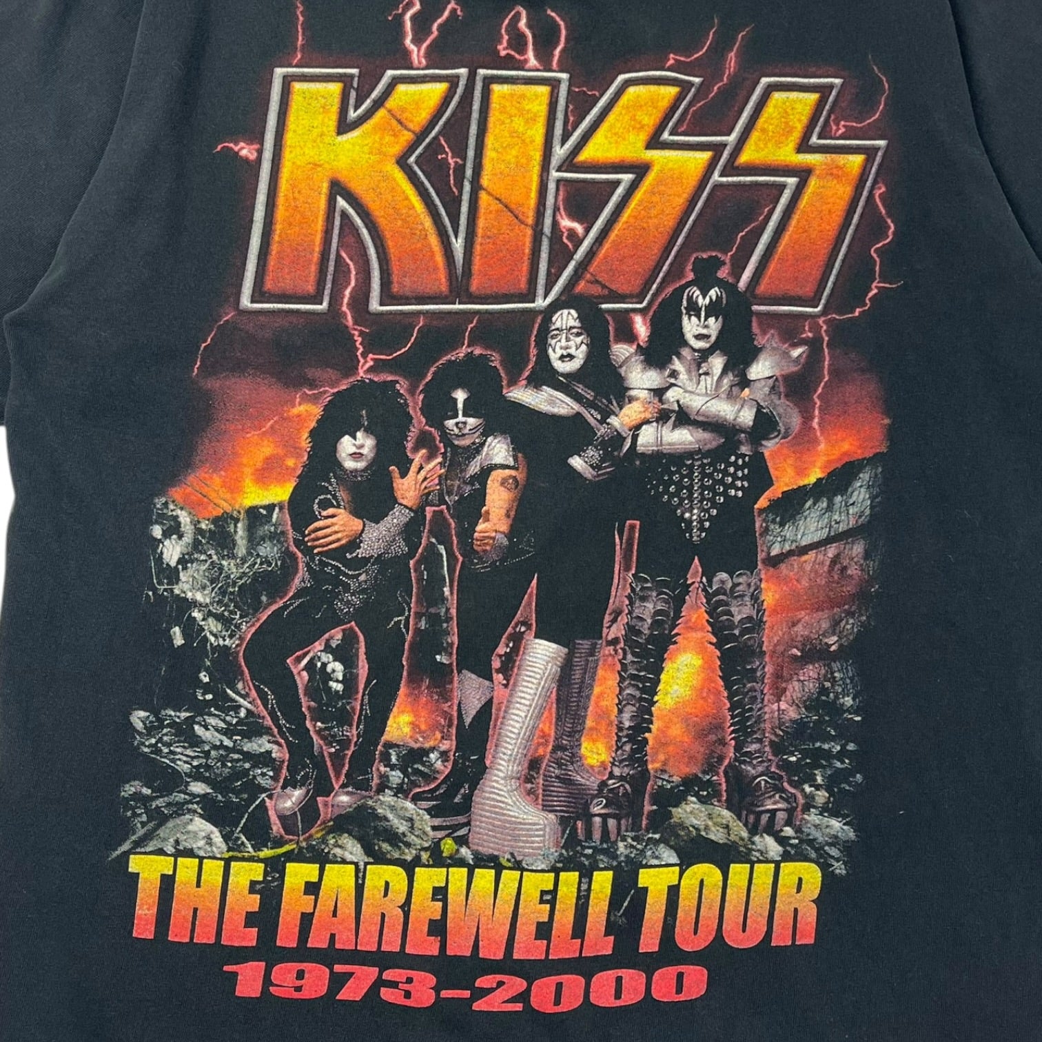 【新品】KISS 2000 THE FAREWELL TOUR Tシャツ L相当 2000 Kiss “The Farewell Tour” T-Shirt