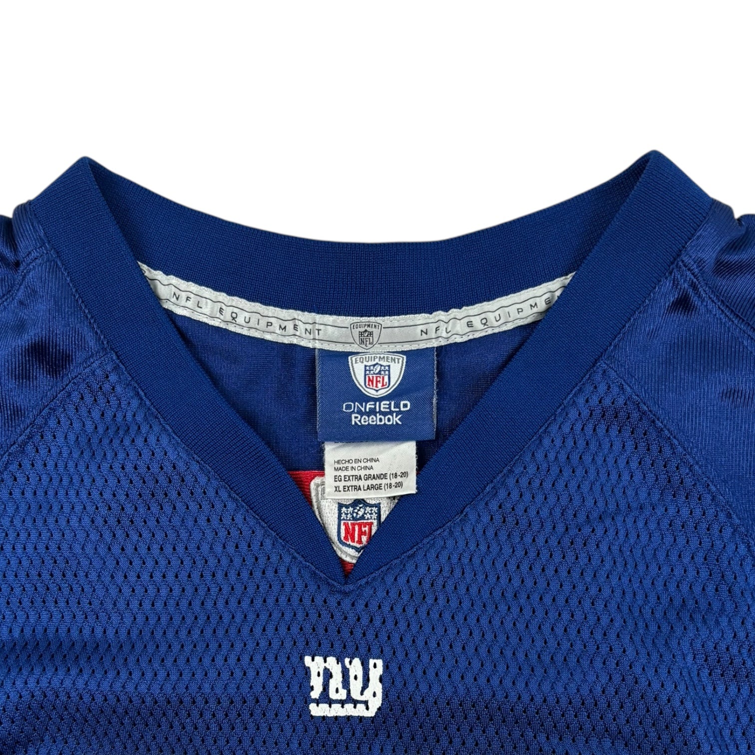 Vintage Reebok New York Giants Eli Manning Football Jersey Blue